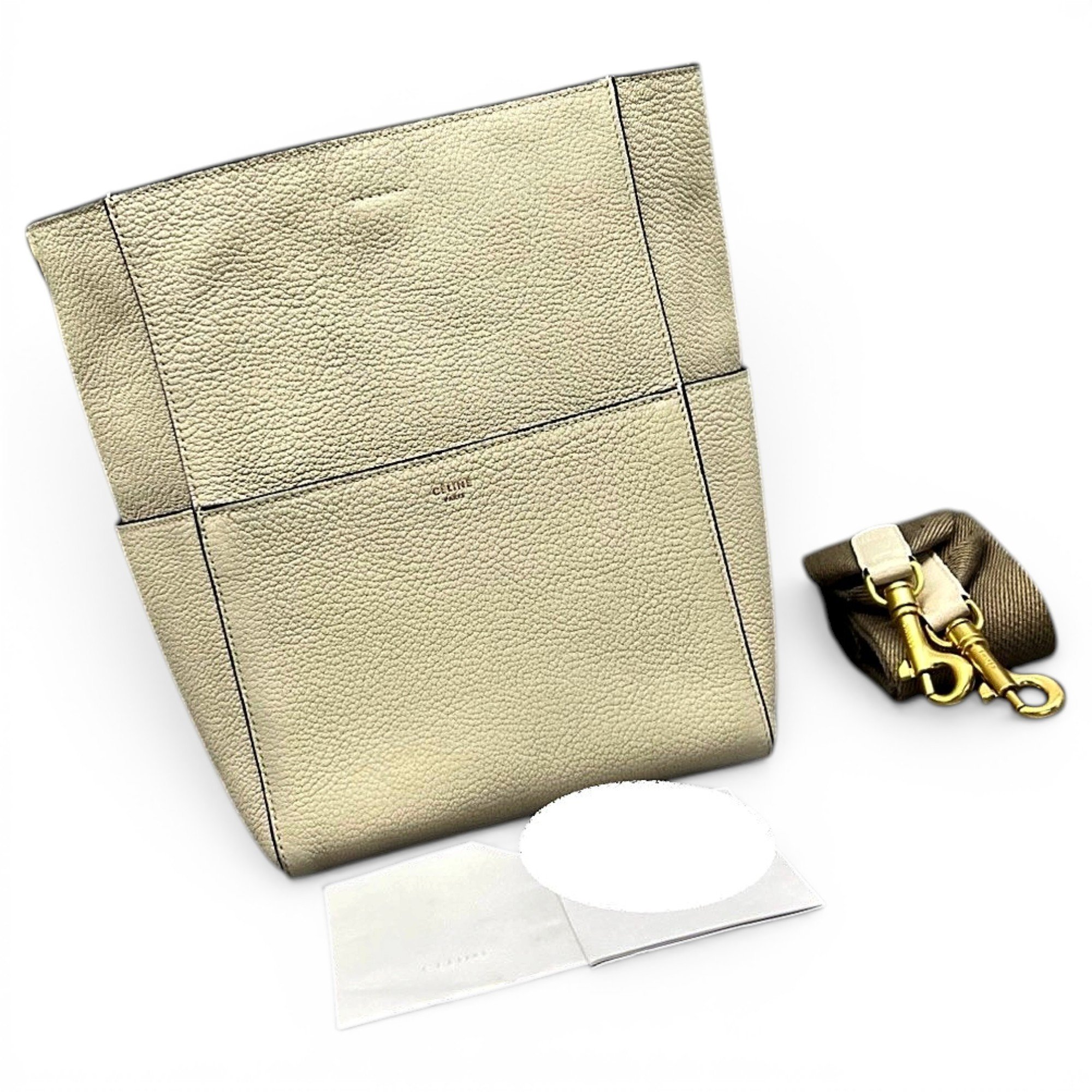 Seau Sangle leather handbag