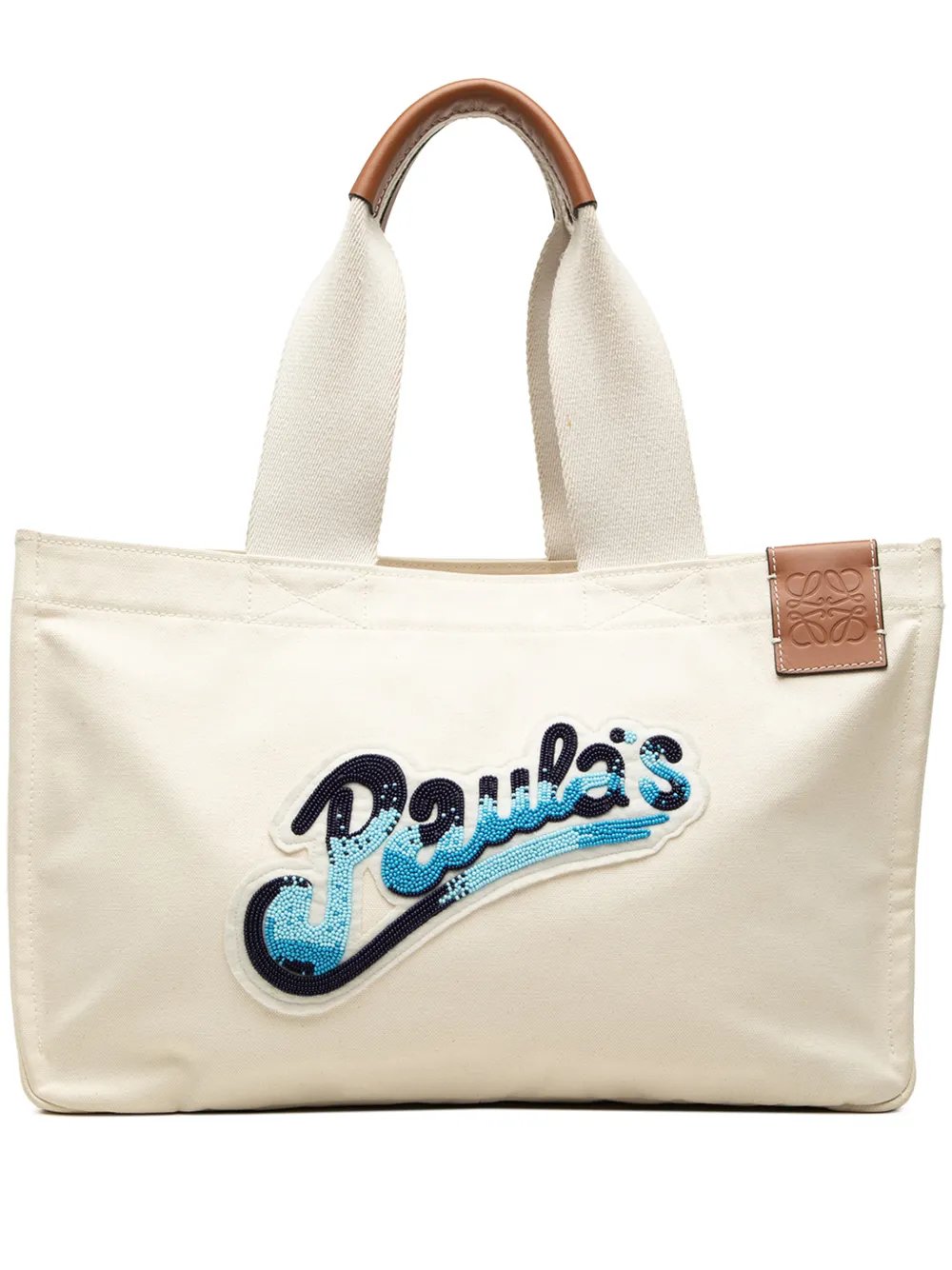 2020 Paulas Ibiza Canvas Beach Cabas tote bag