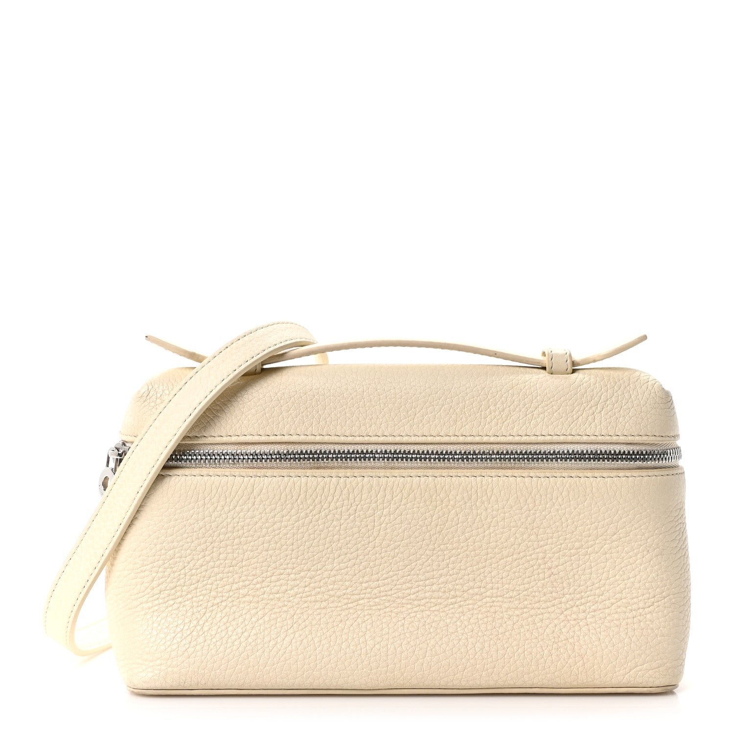 Loro Piana Loro Piana Grained Calfskin L19 Extra Pocket Pouch Whisper White