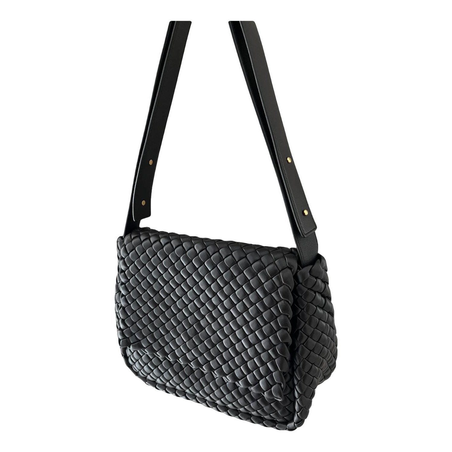 Leather clutch bag