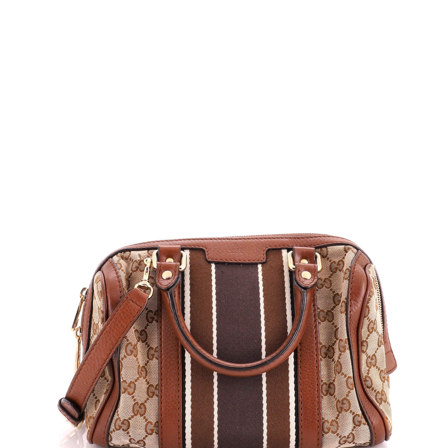 Vintage Web Boston Bag GG Canvas Small