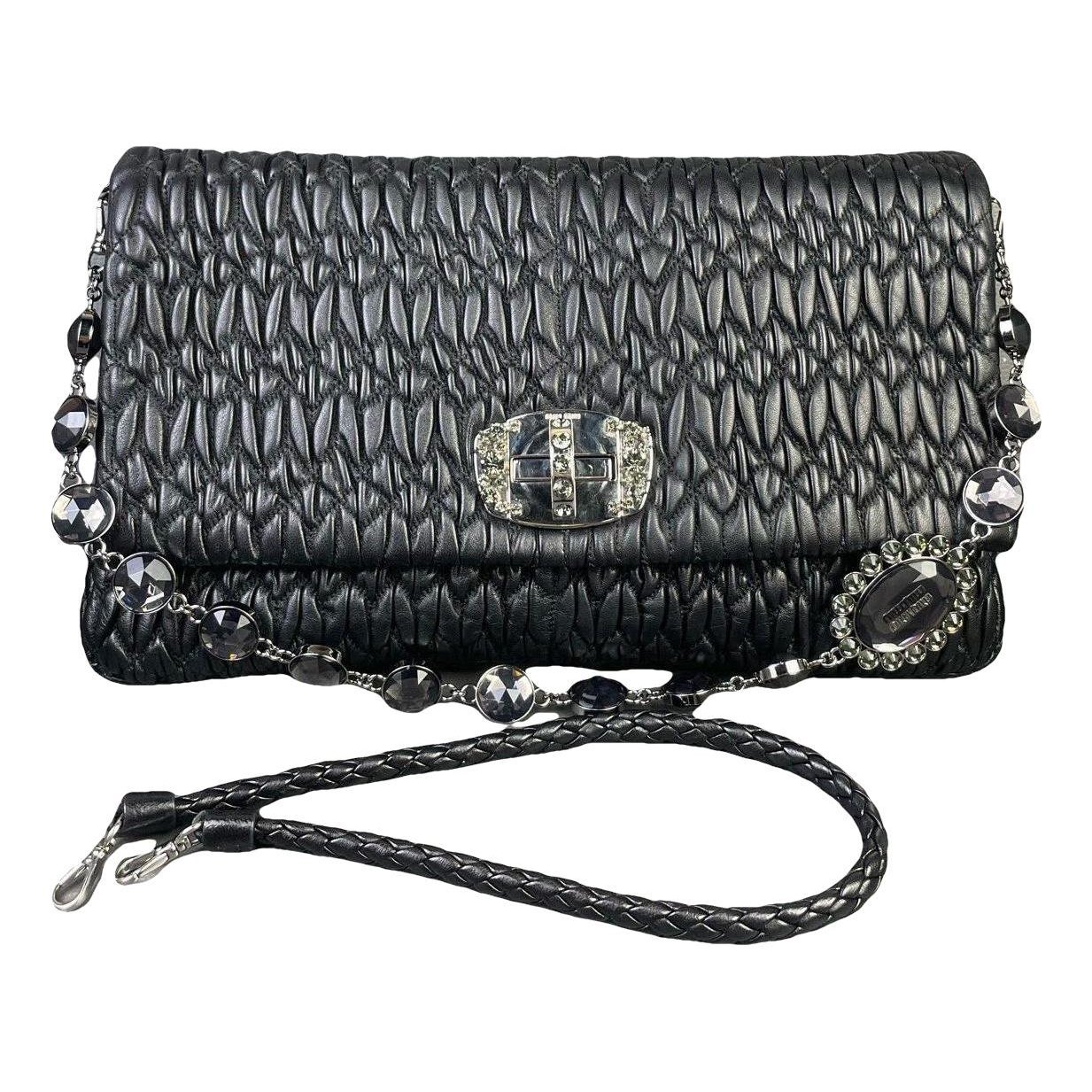 Miu Miu Miu Crystal leather handbag