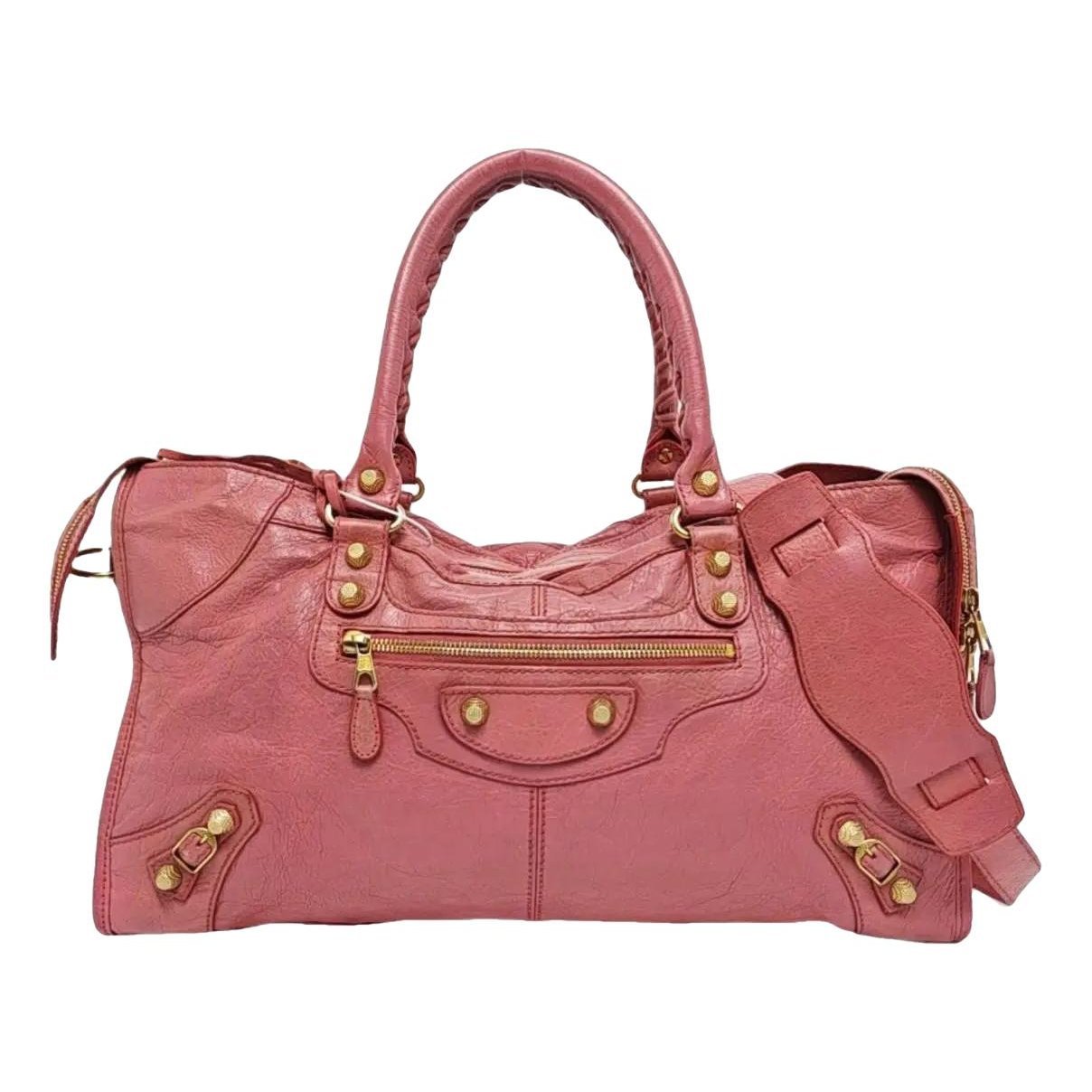 Classic Metalic leather handbag