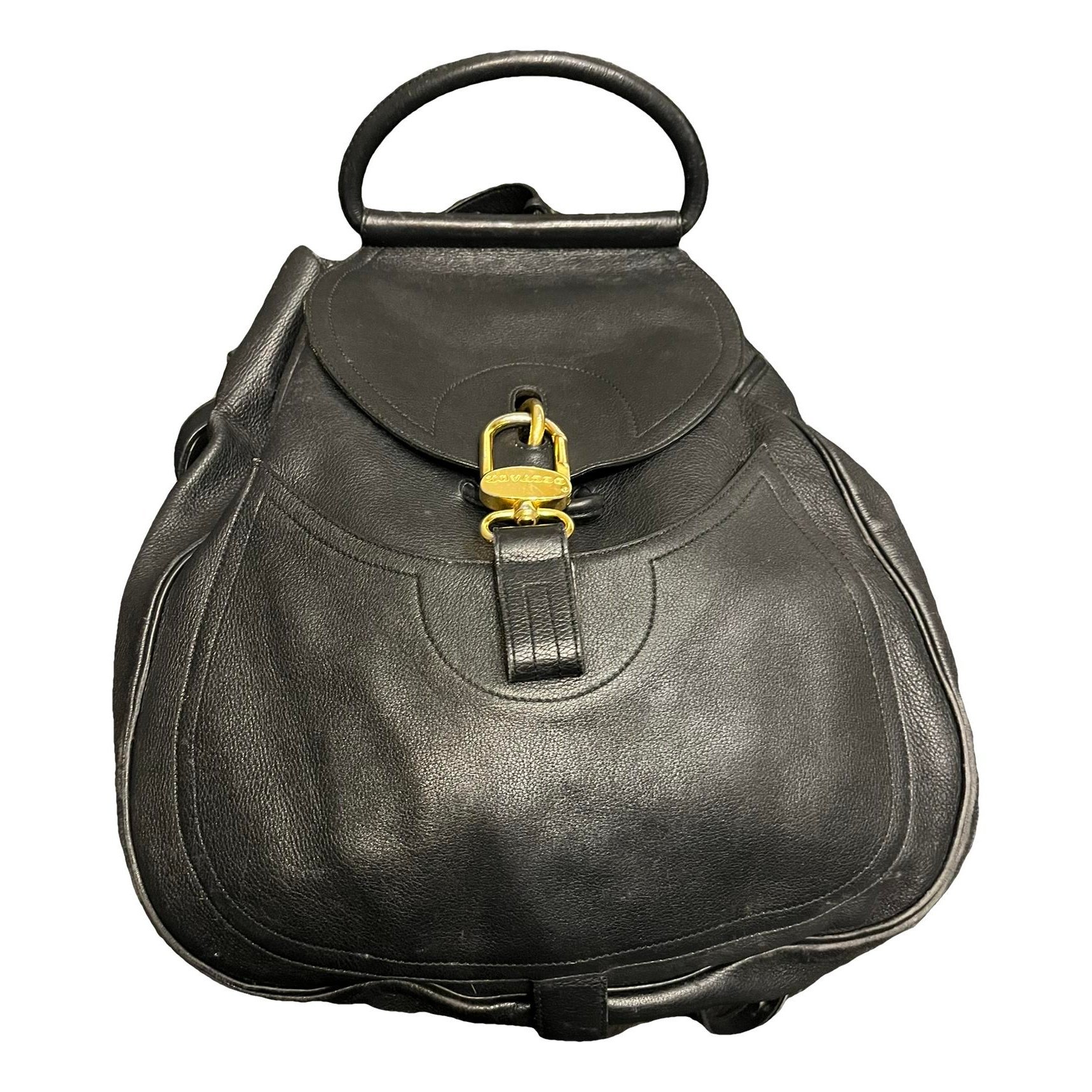 Leather backpack