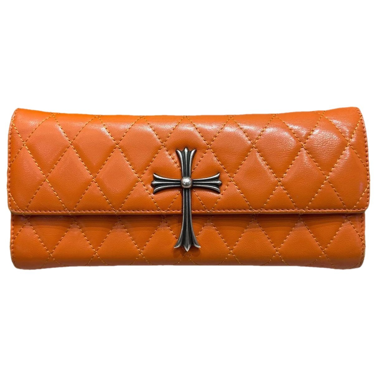 Leather clutch bag