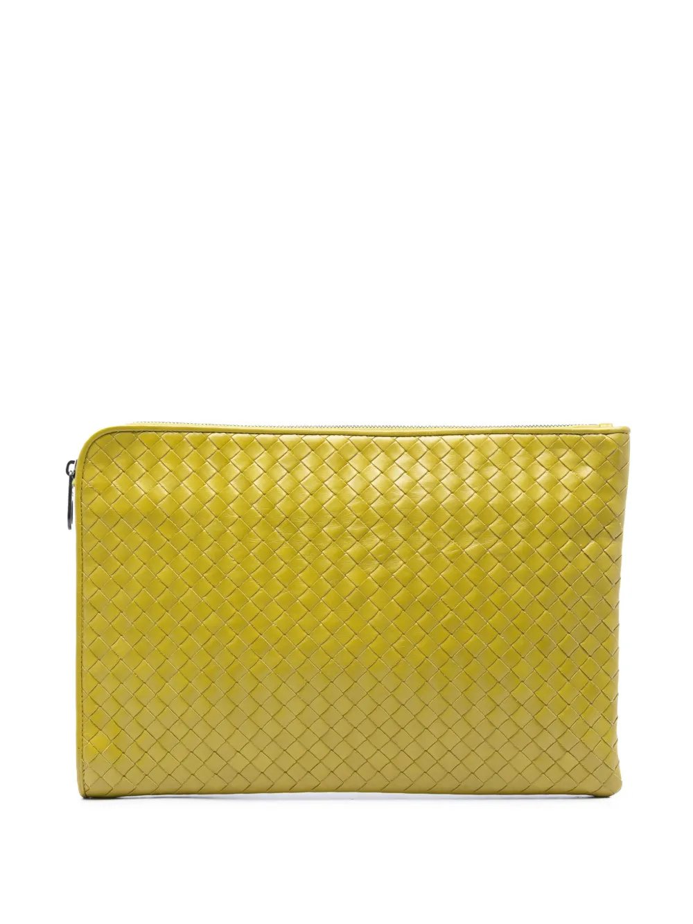 2012-2026 Large Nappa Intrecciato Zip Pouch clutch bag