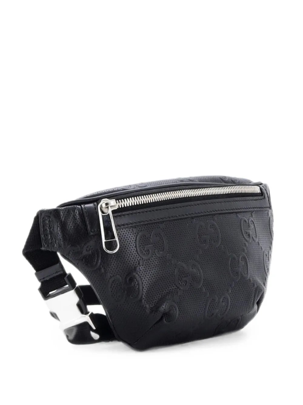 GG Embossed Perforated Leather Small belt bag