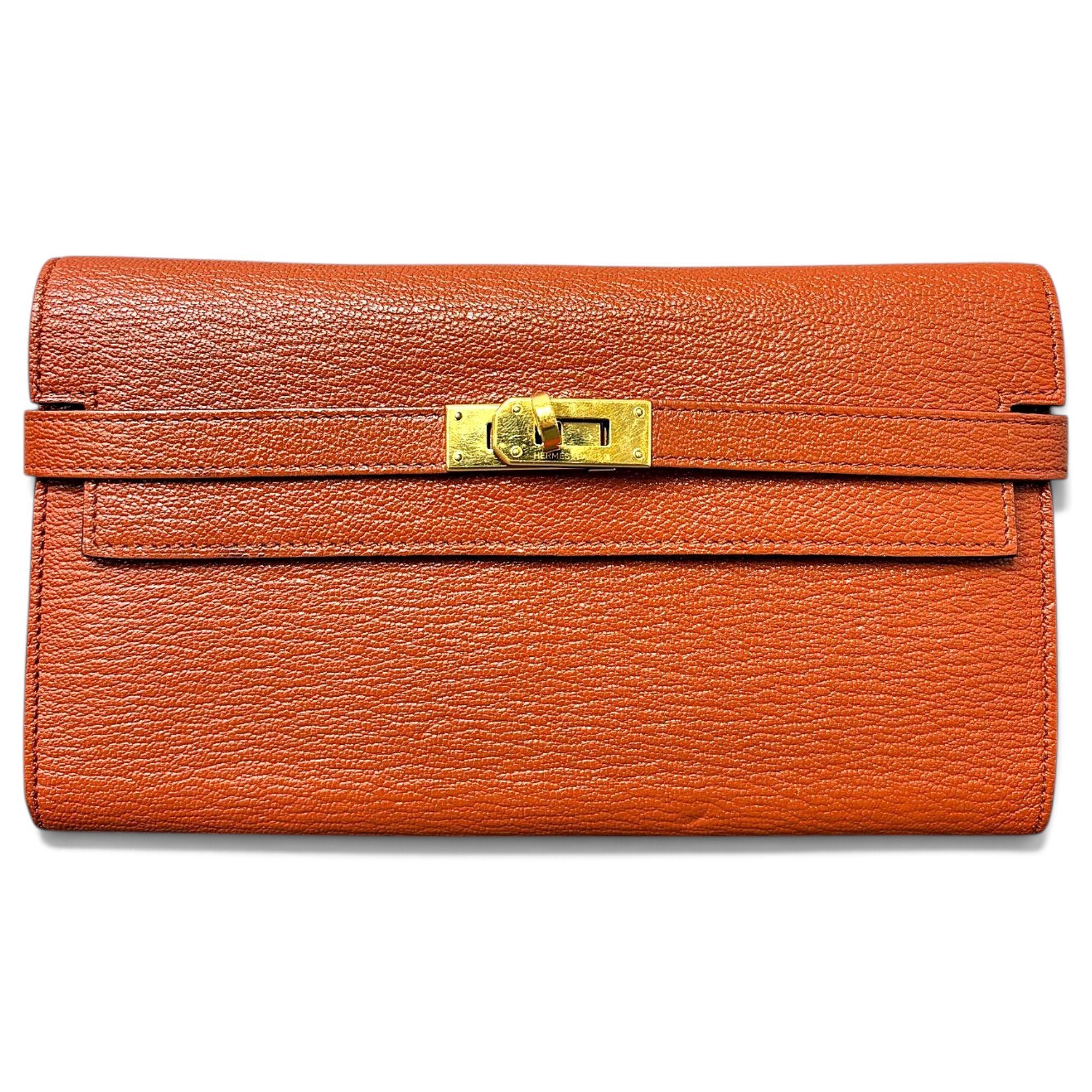 Kelly to go leather clutch bag