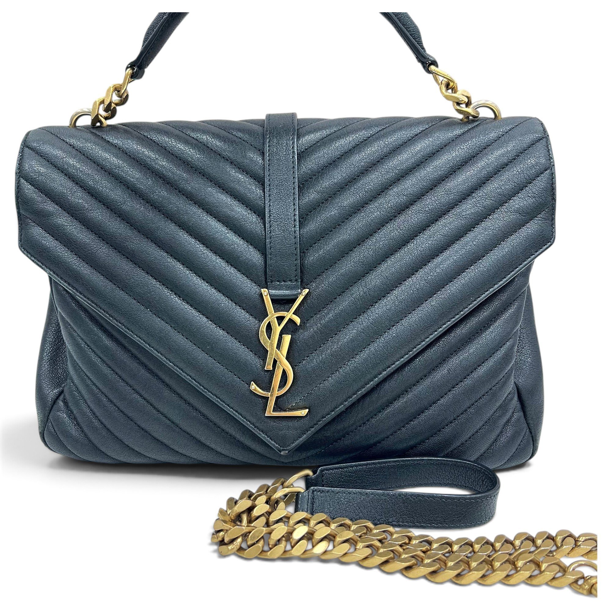 Collége monogramme leather handbag
