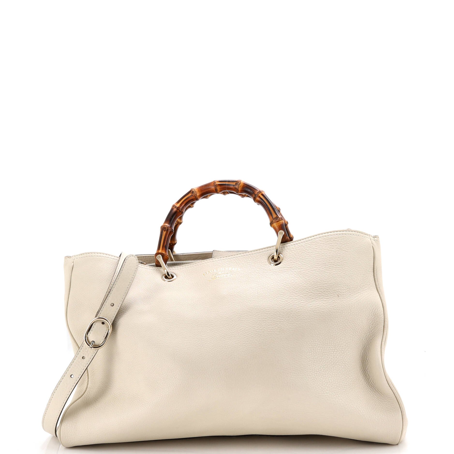 Bamboo Shopper Tote Leather Large