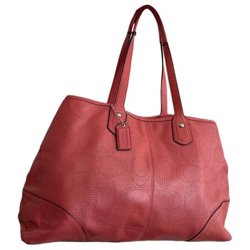 Leather tote