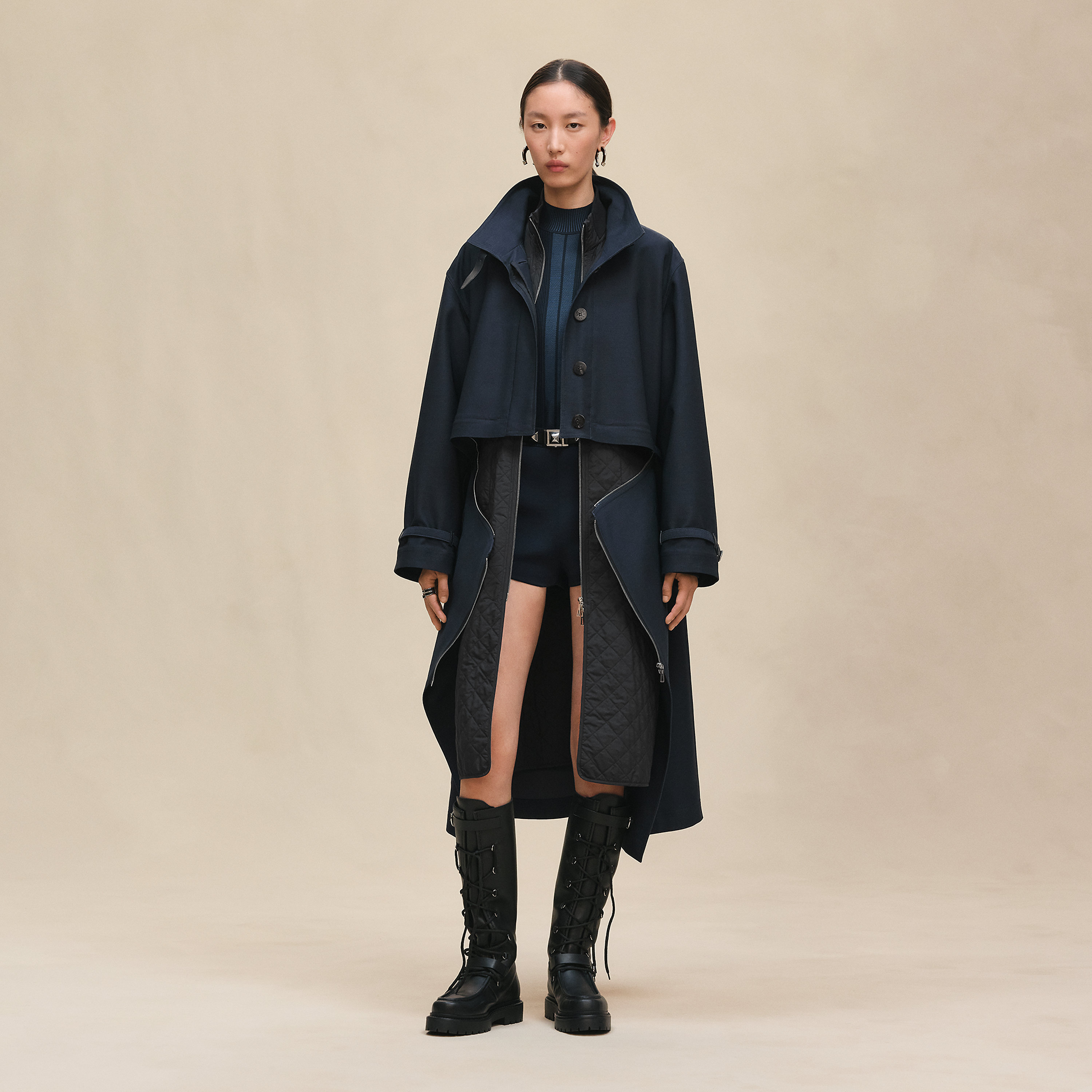 Modular quilted coat