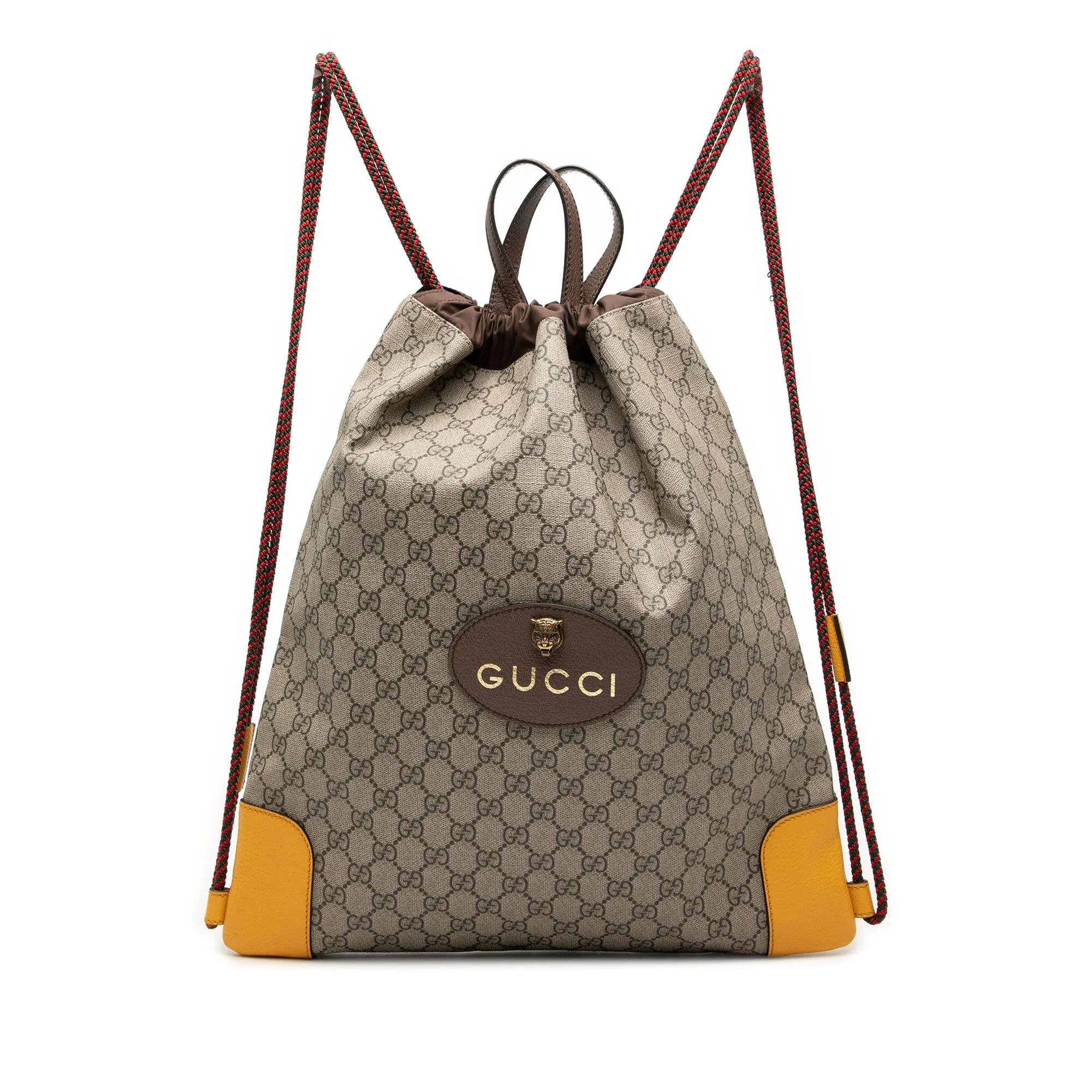 Animalier leather backpack