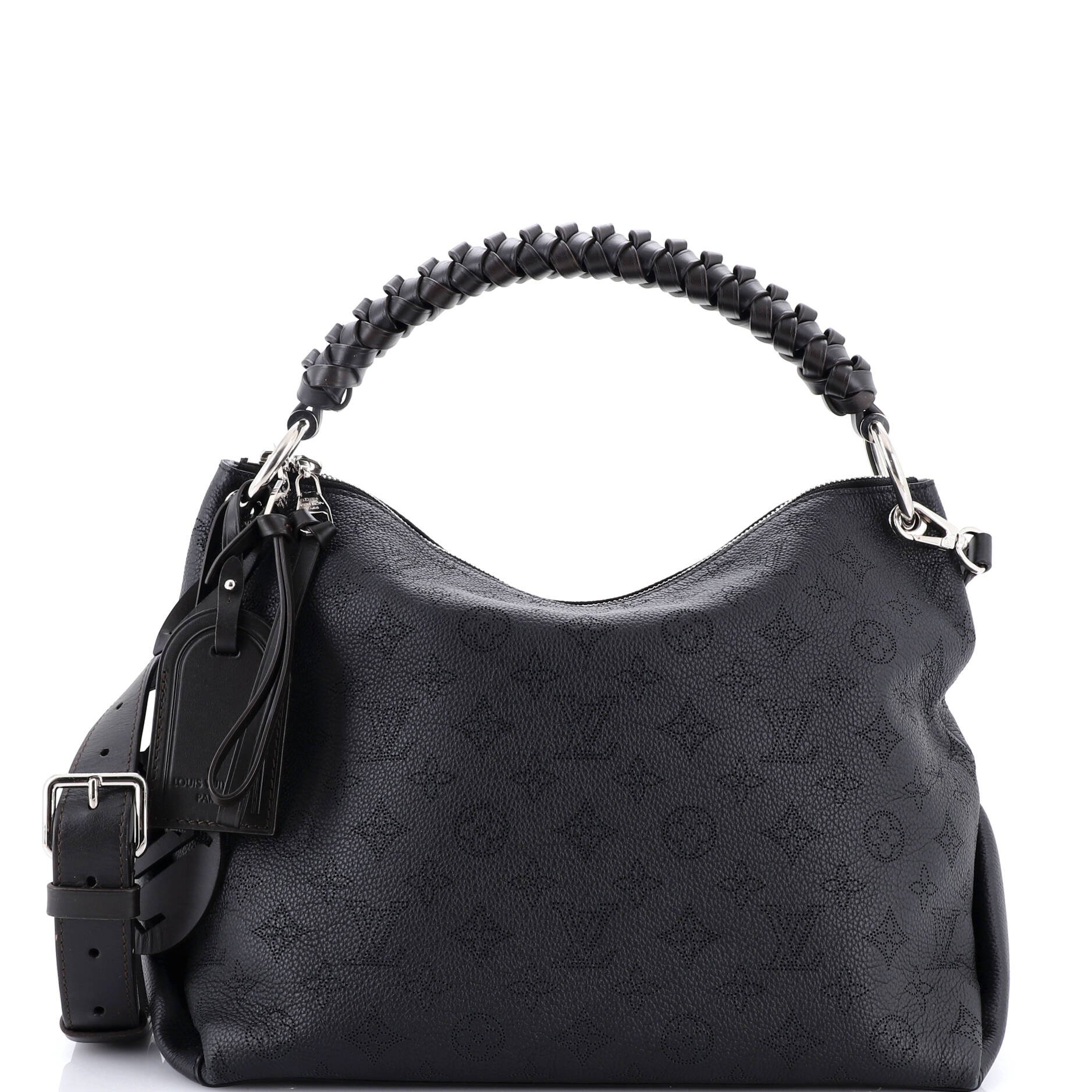 Louis Vuitton Braided Handle Beaubourg Hobo Mahina Leather MM