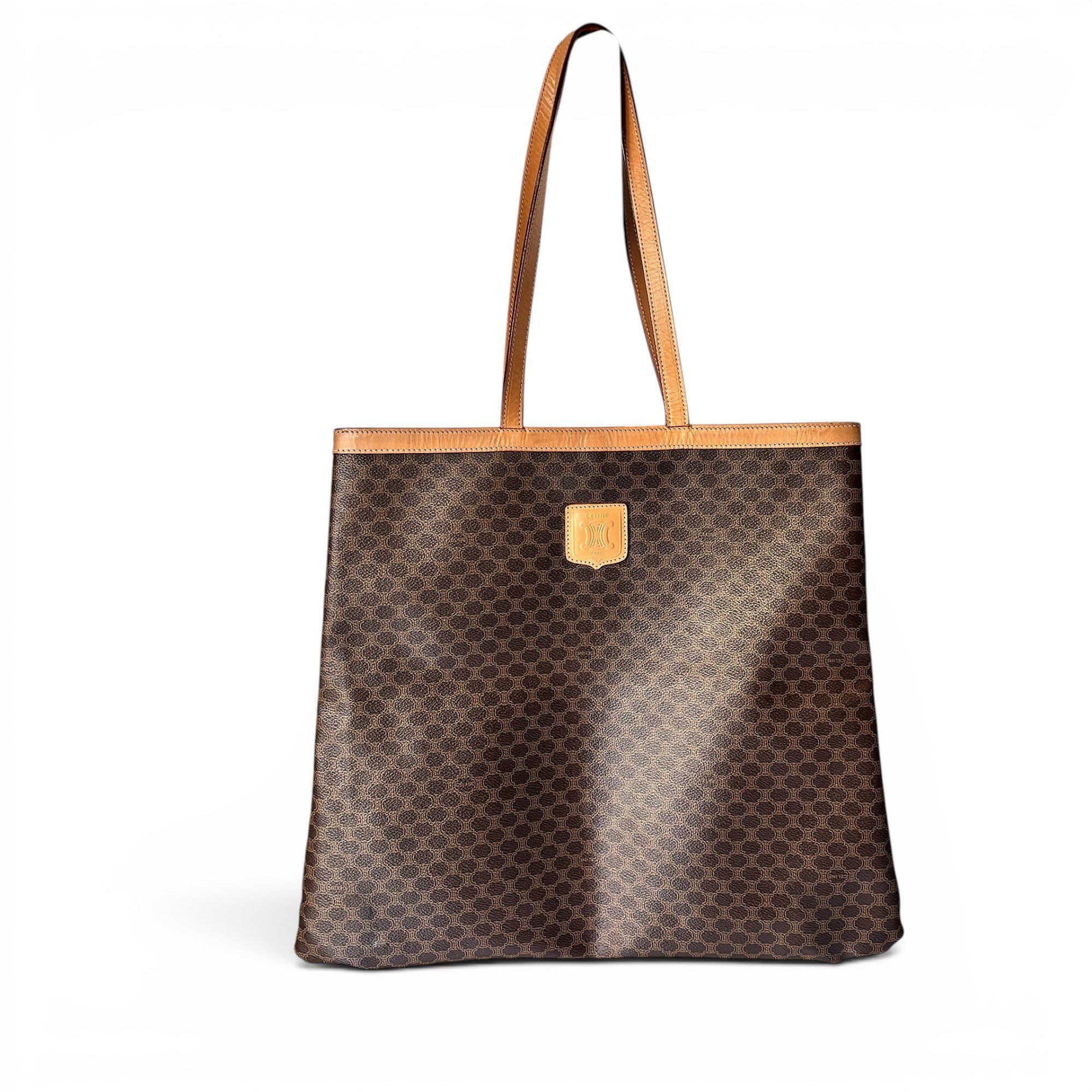 Cabas Vertical leather tote