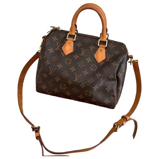 Louis Vuitton Speedy Bandoulière cloth crossbody bag