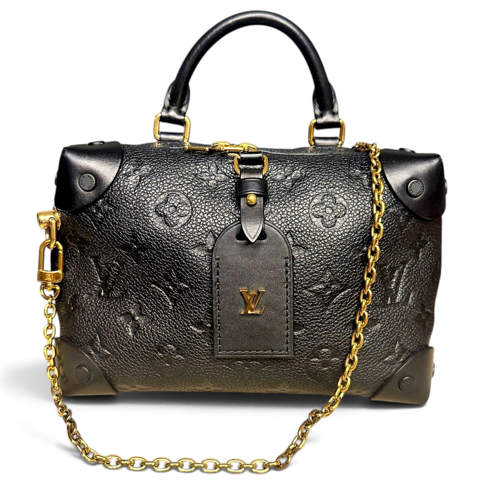 Petite Malle Souple leather bag