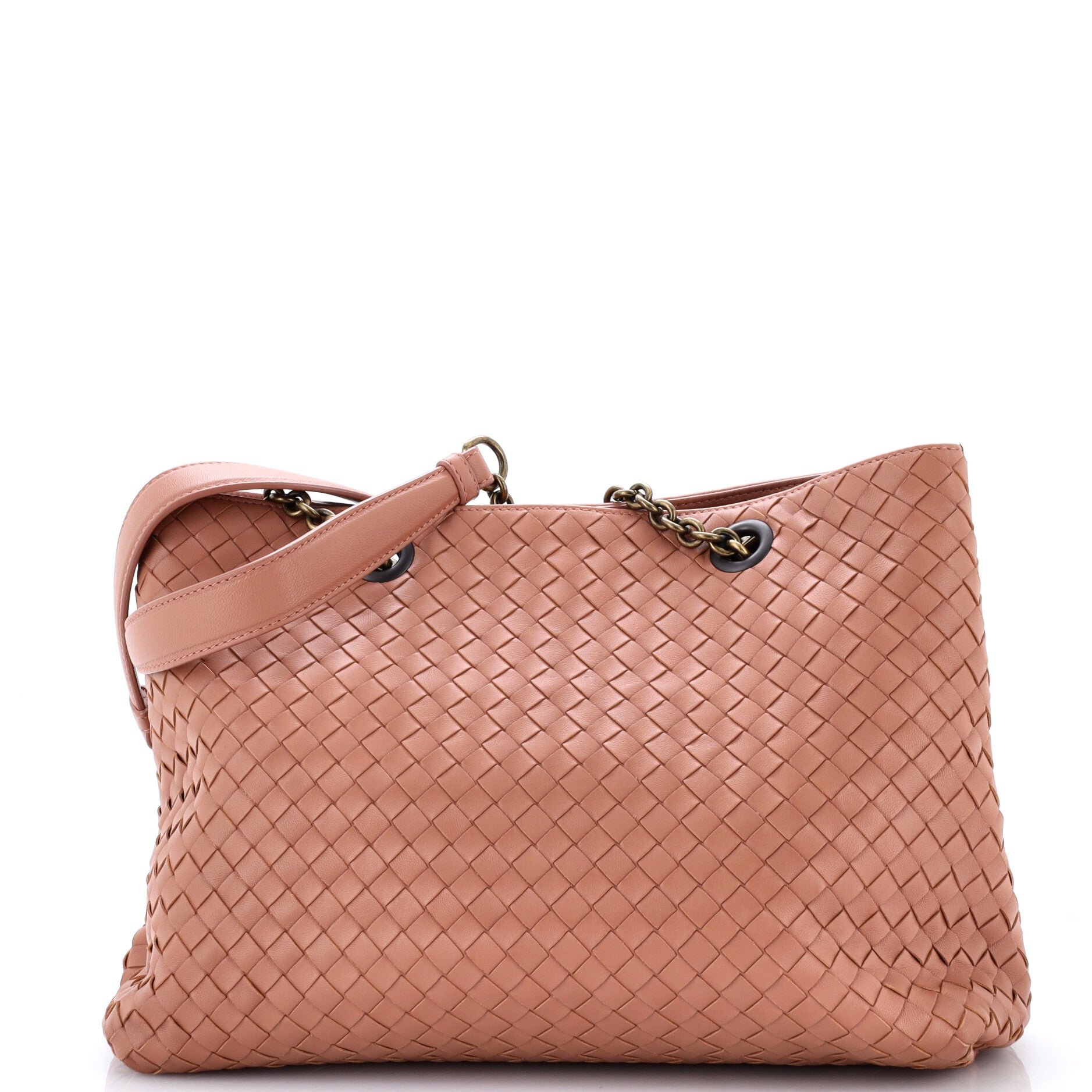 Double Chain Tote Intrecciato Nappa Medium