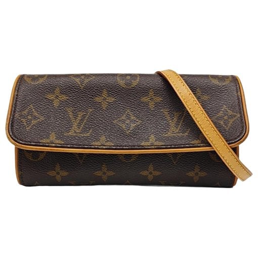 Twin leather crossbody bag