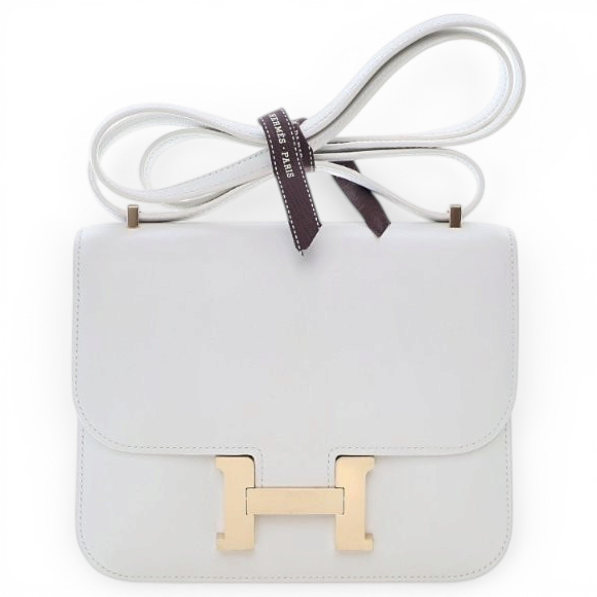 Hermes Constance 18 Handbag White Swift Leather 2024