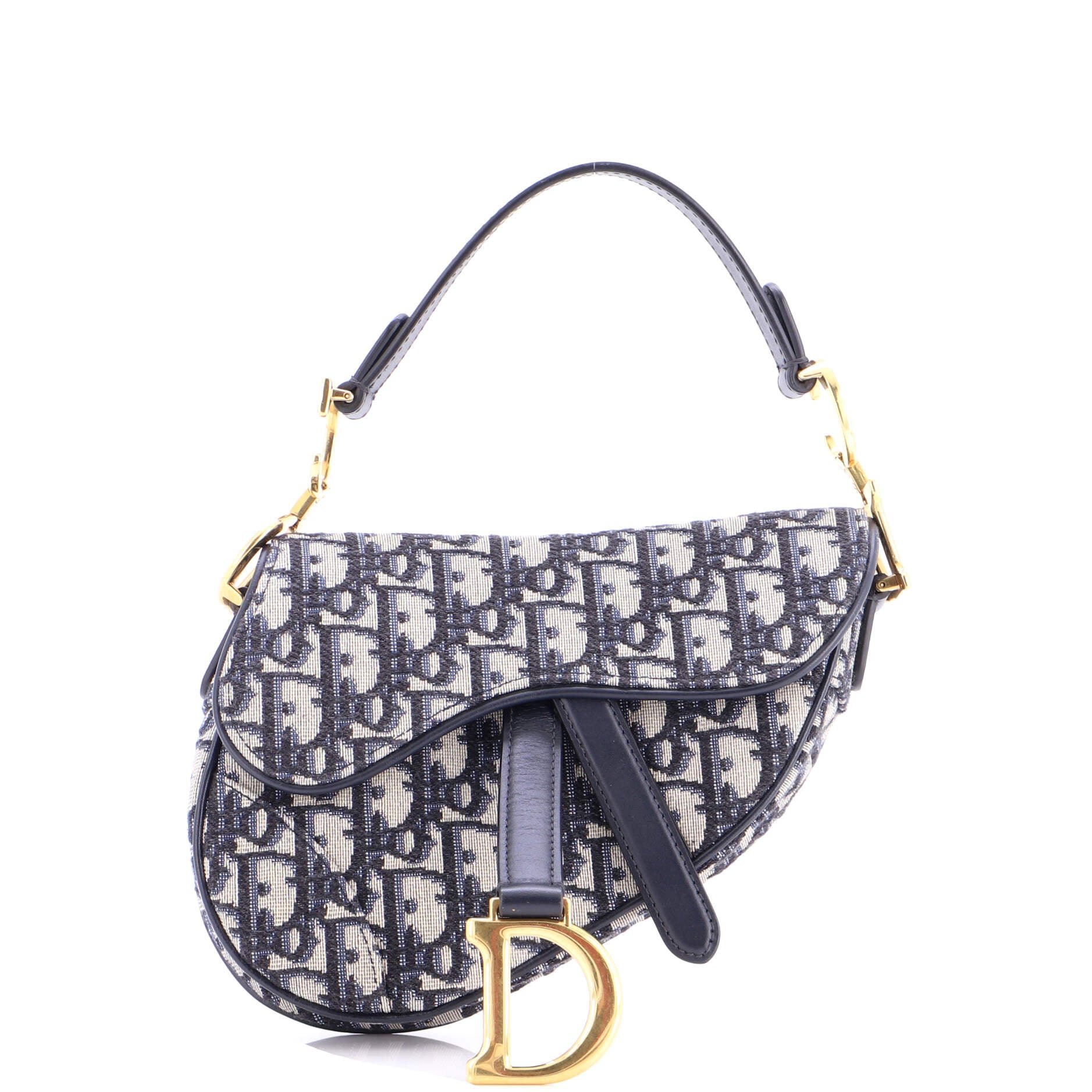 Dior Saddle Handbag Oblique Canvas Mini