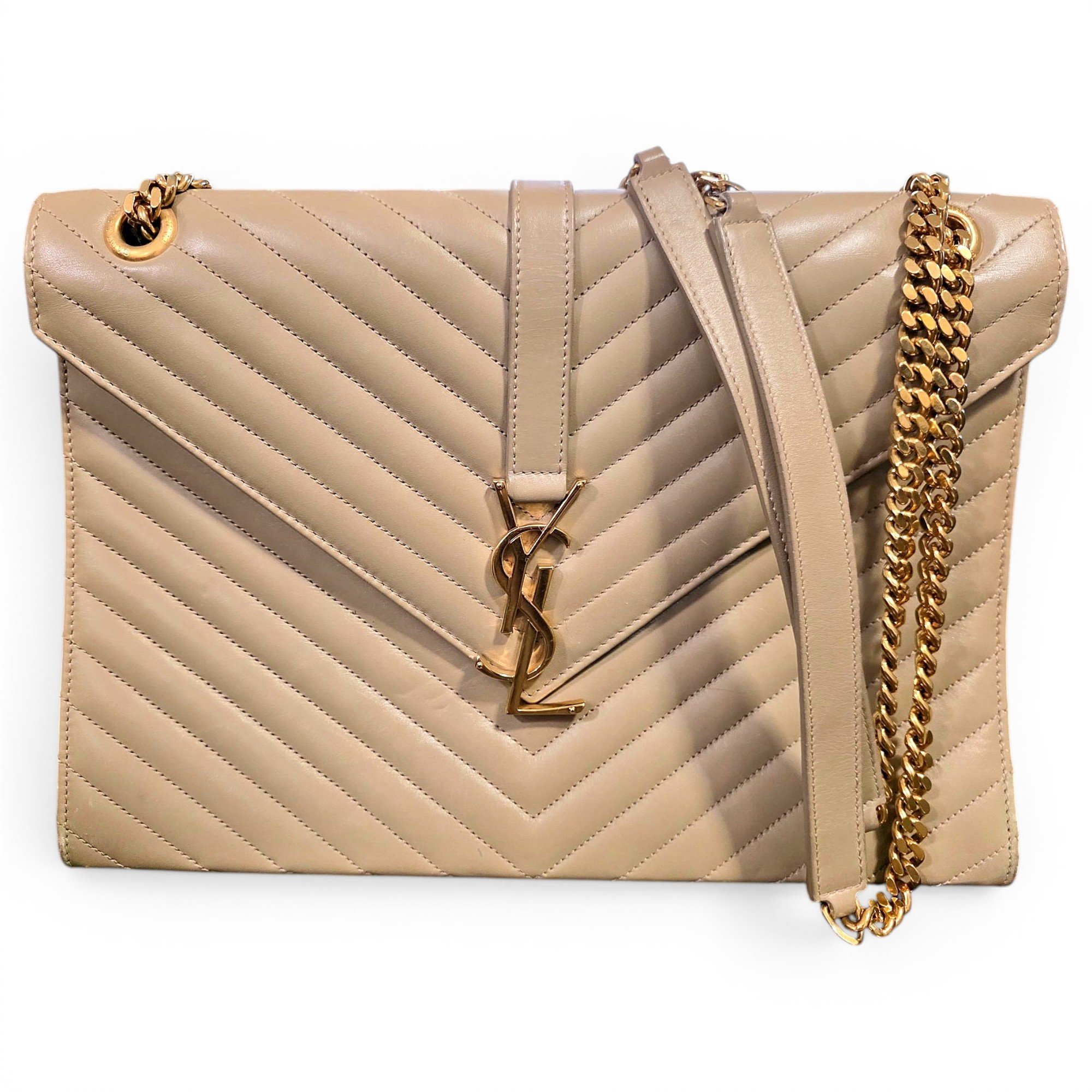 Collége monogramme leather handbag