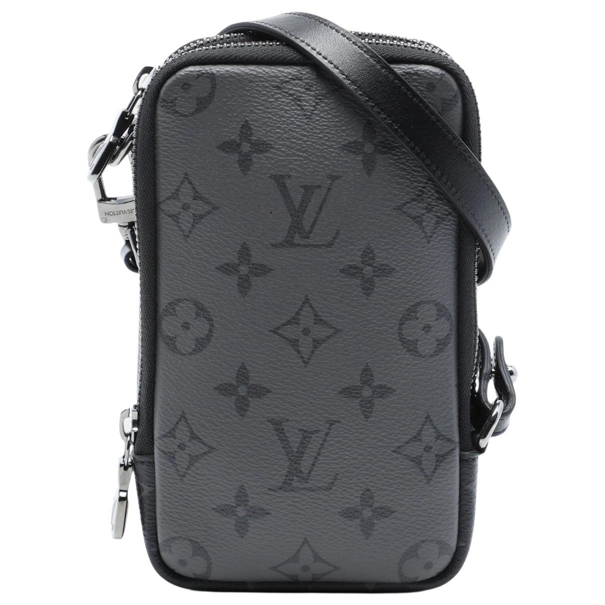 Double zip cloth crossbody bag