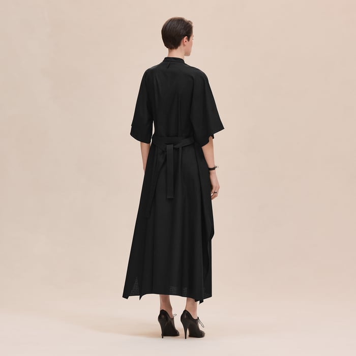 Noir "Mosaique" Prairie Dress