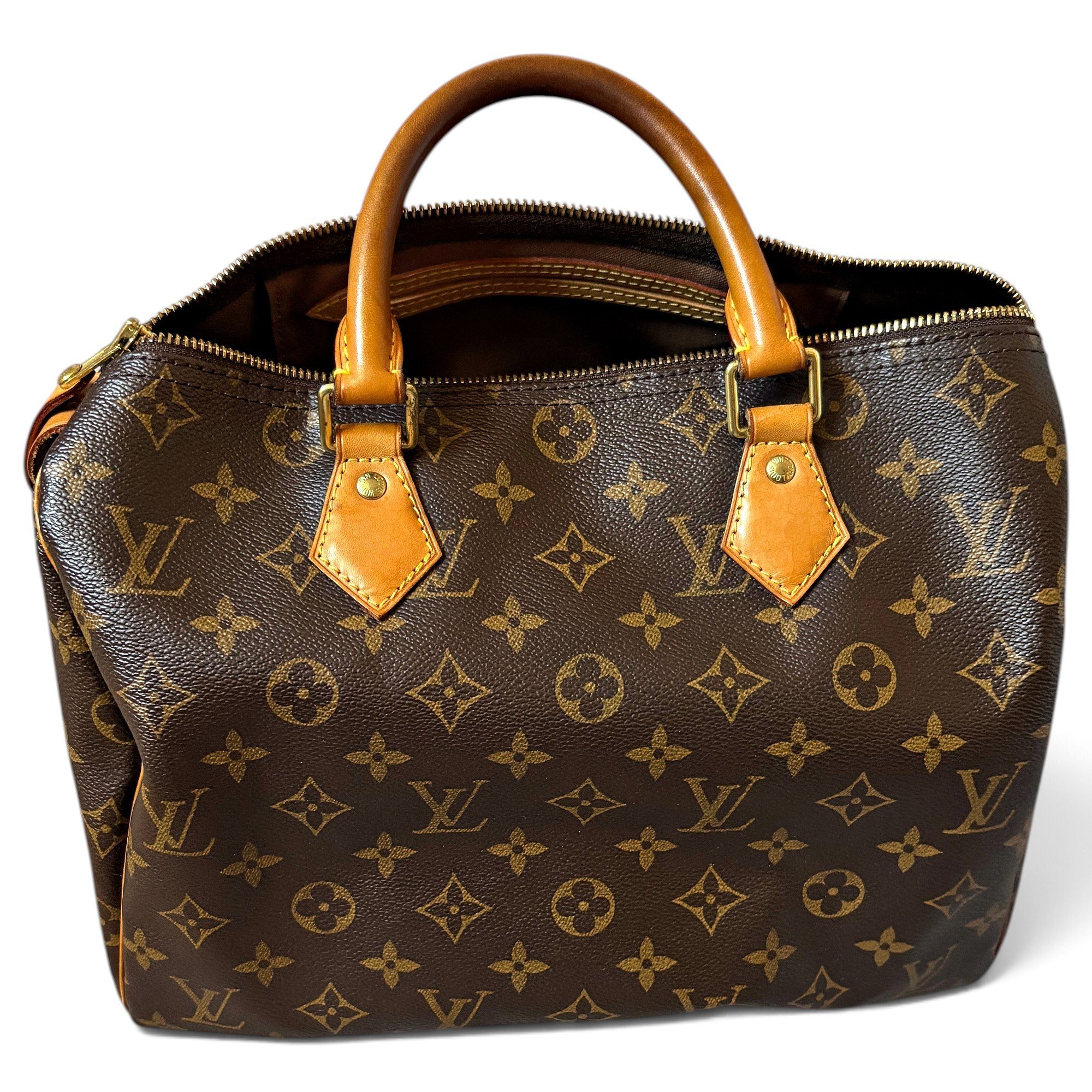 Speedy leather bowling bag