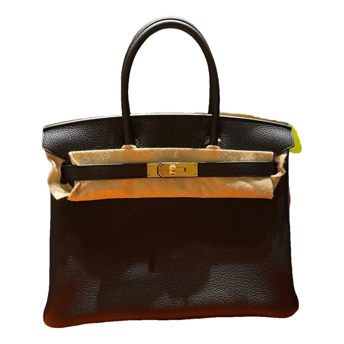 Hermes Birkin 30 Handbag Black Togo Leather