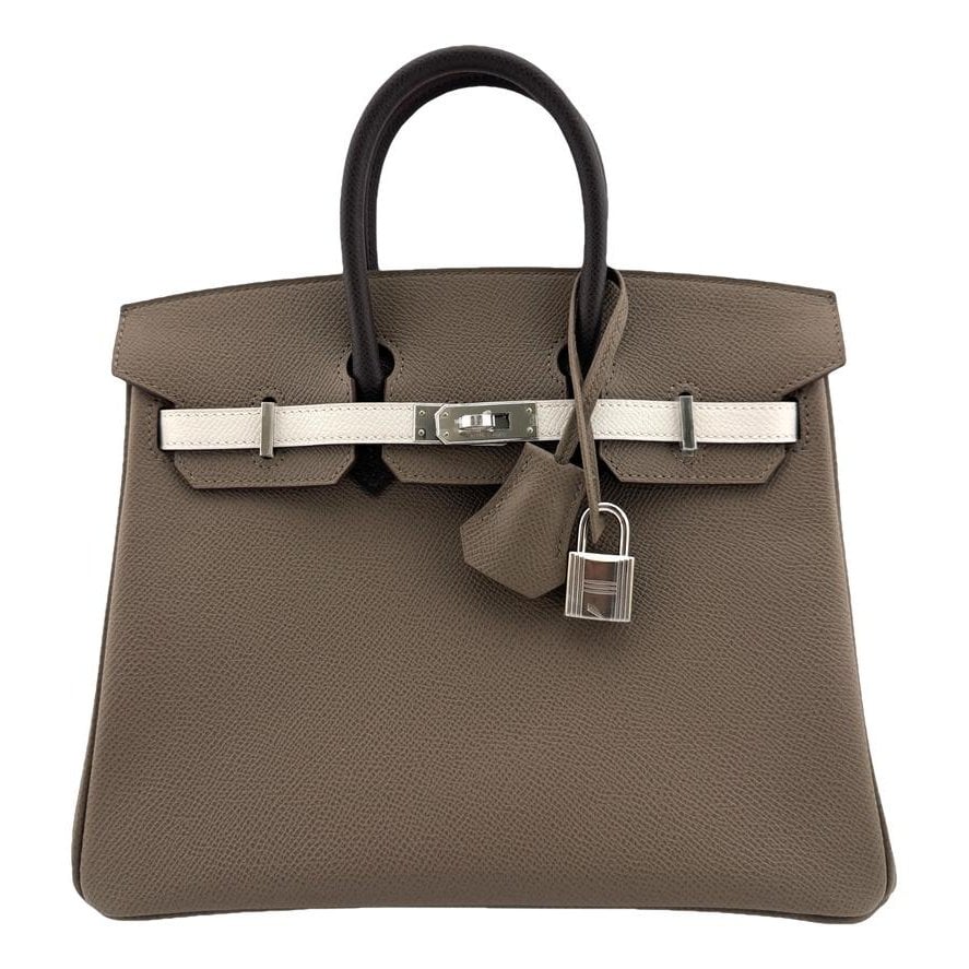 Birkin 25 leather satchel
