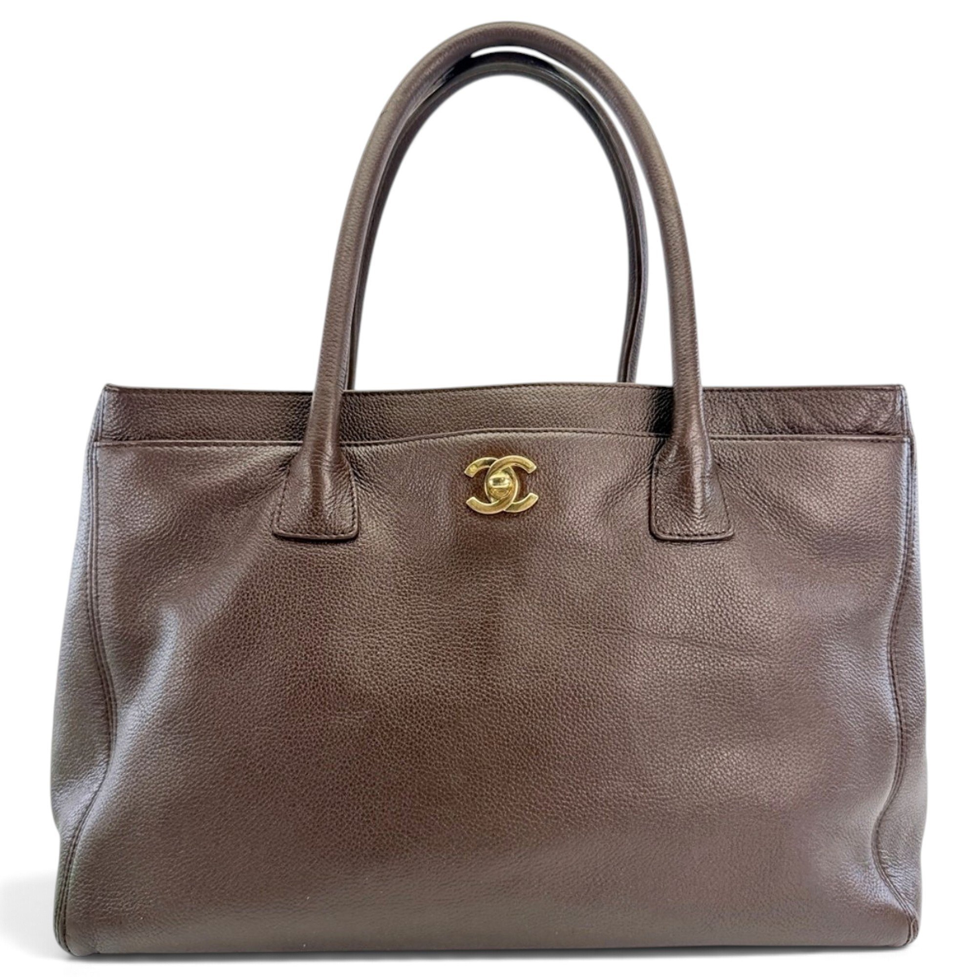 Executive leather tote