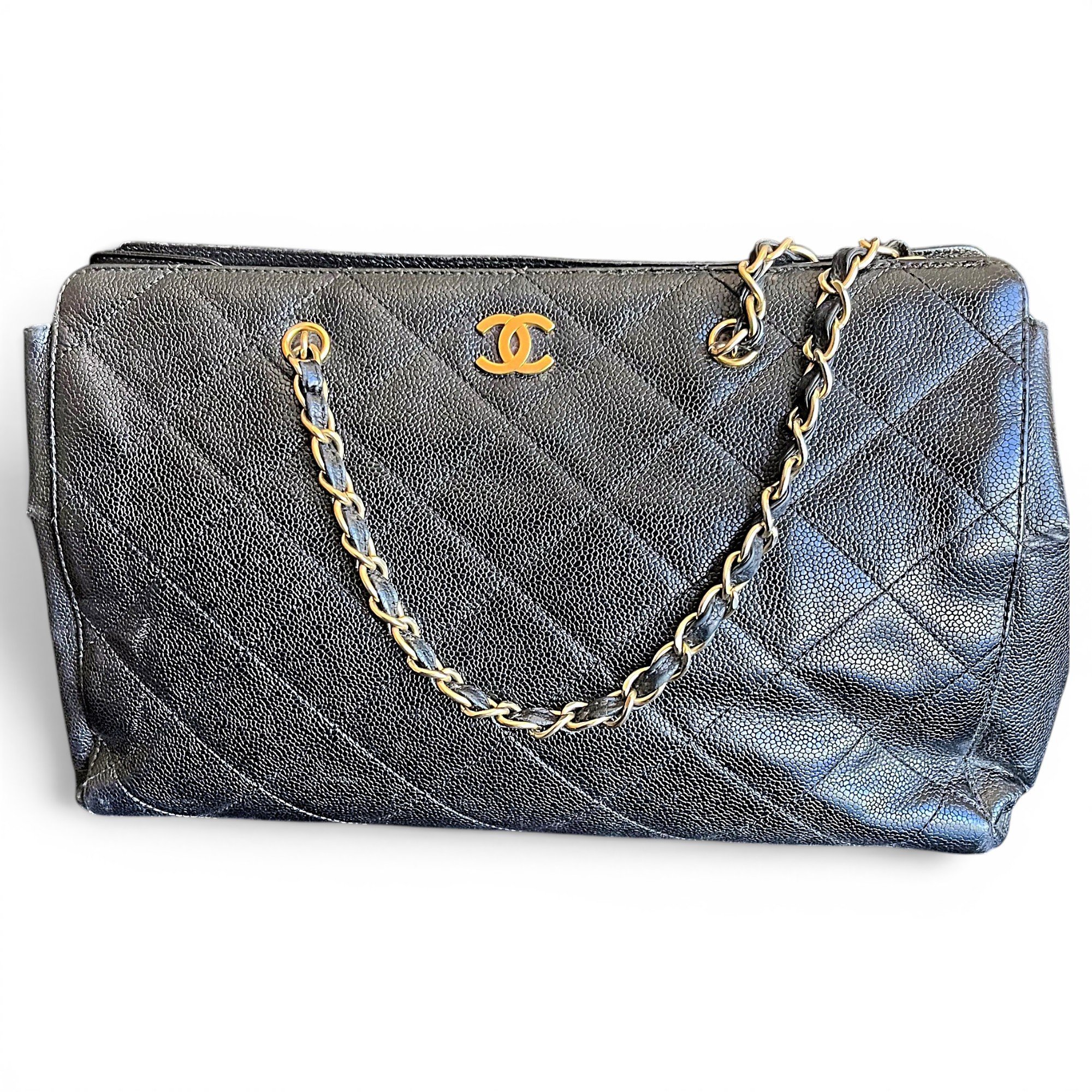Leather tote