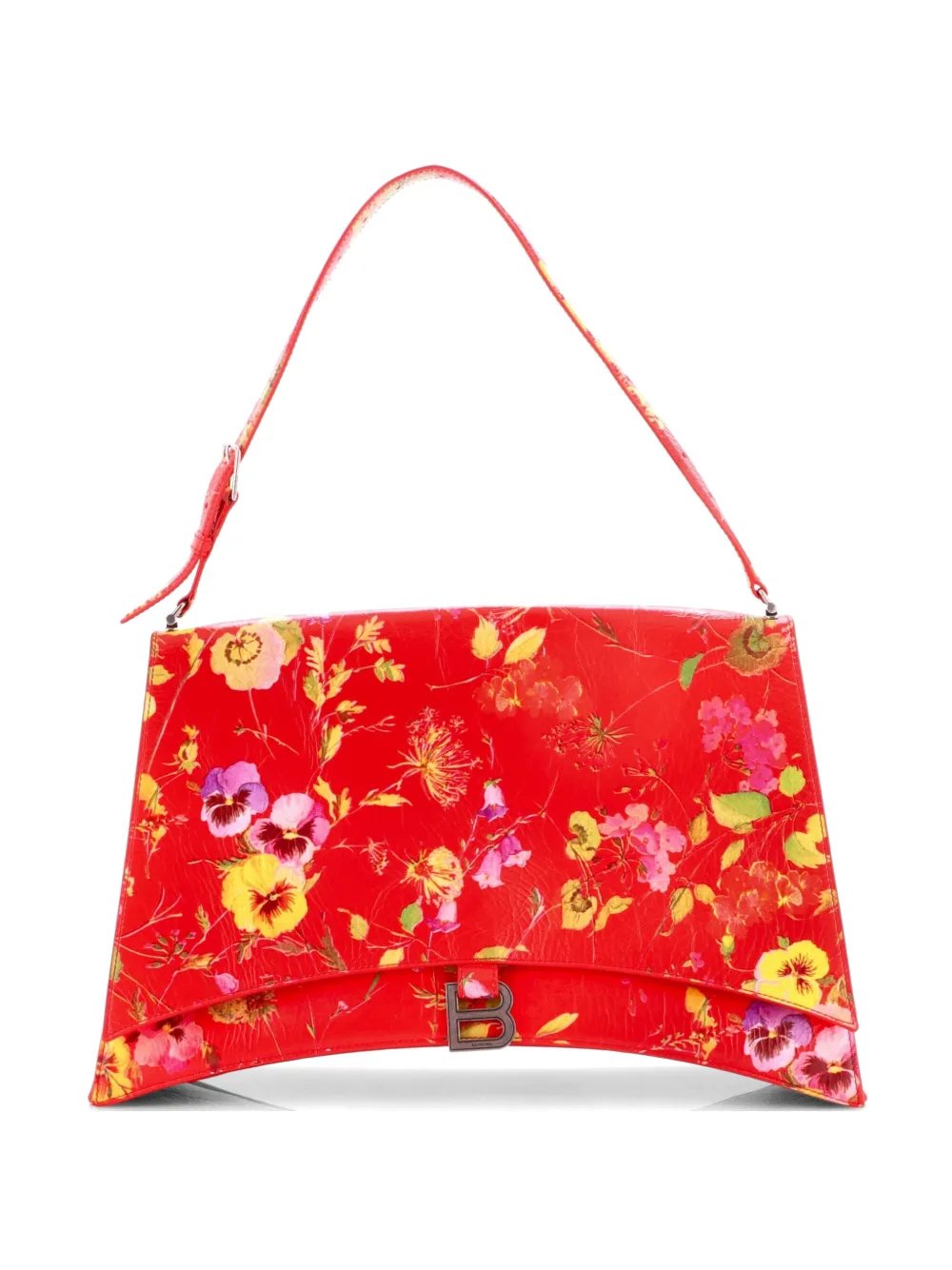 Crush Sling Printed Leather Large shoulder bag