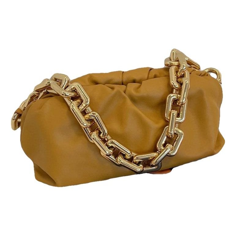 Pouch leather handbag