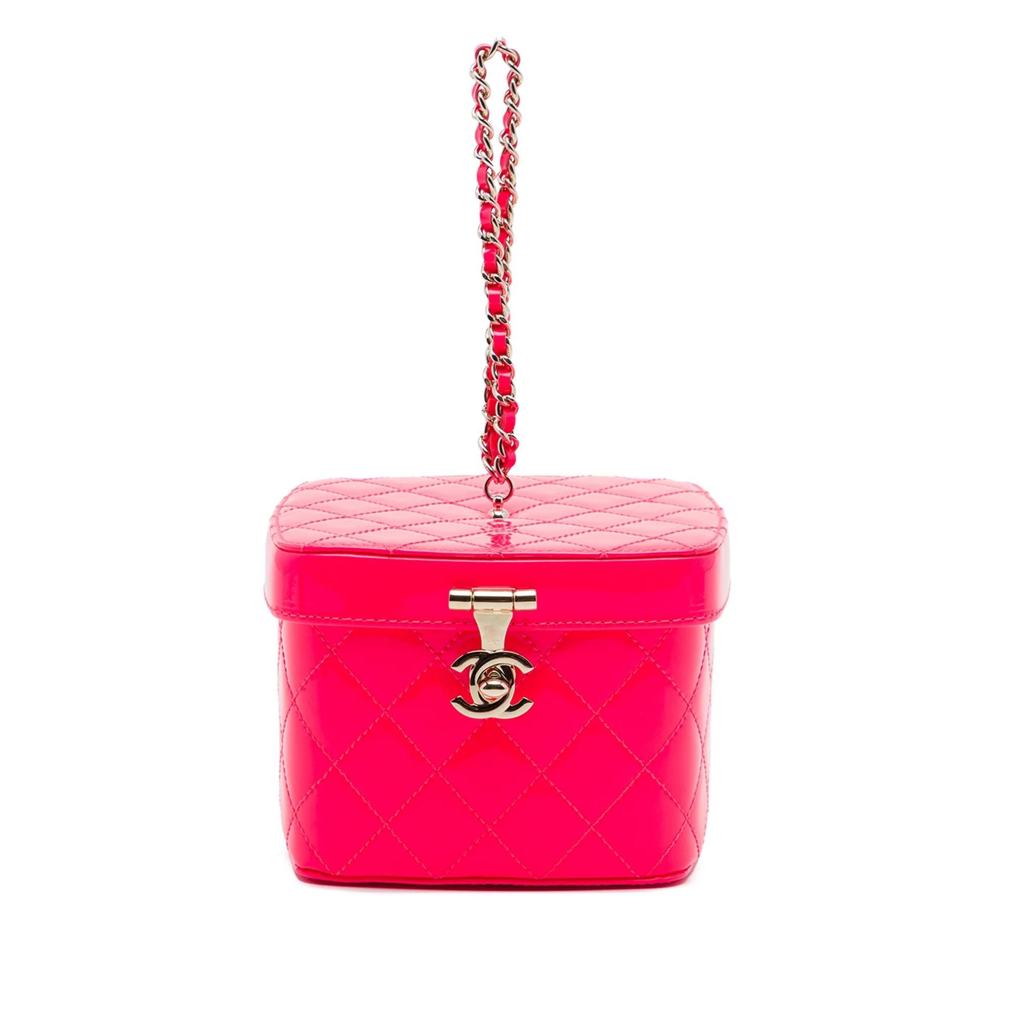 Vanity patent leather handbag