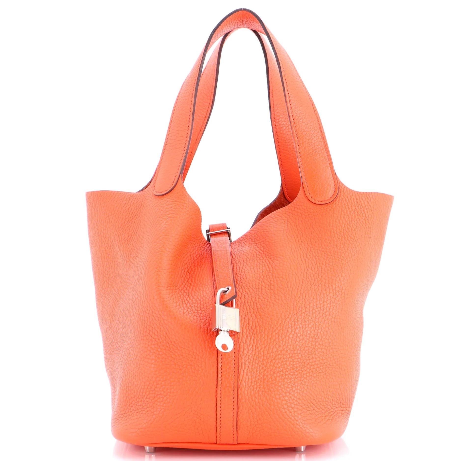 Picotin leather handbag