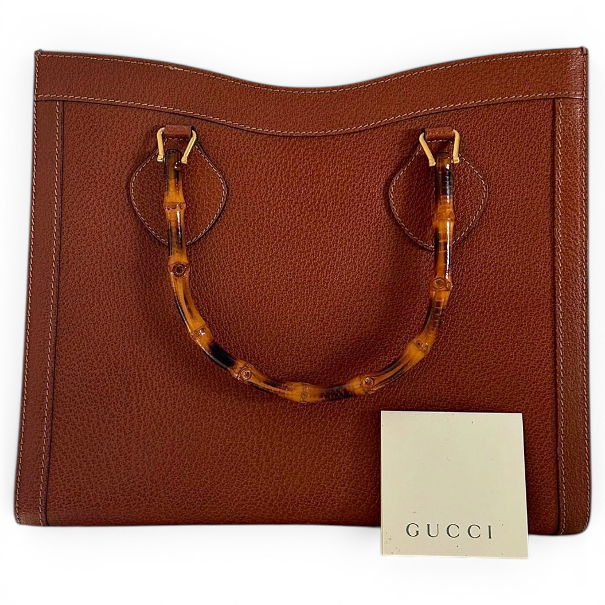 Diana Bamboo leather tote