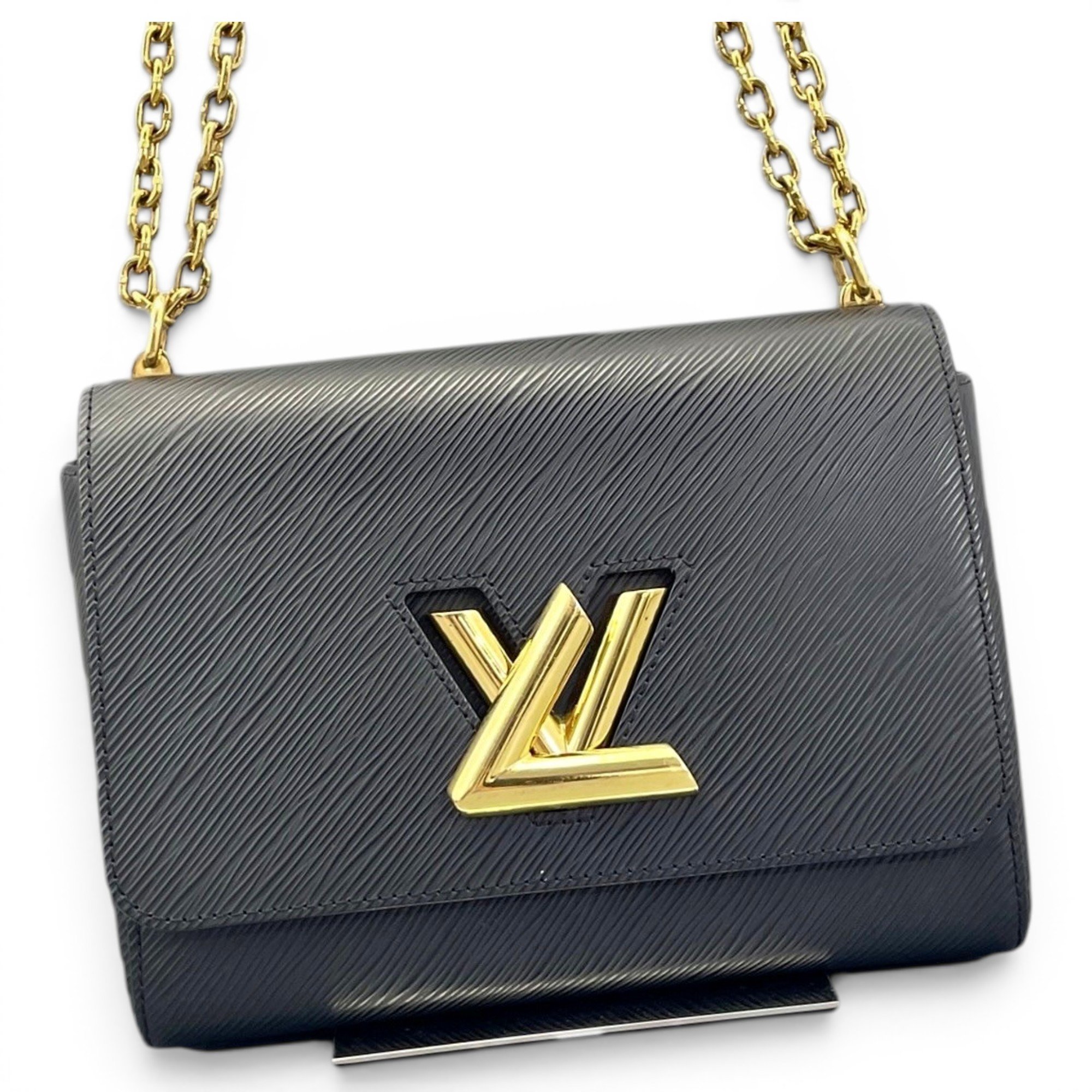 Twist leather handbag