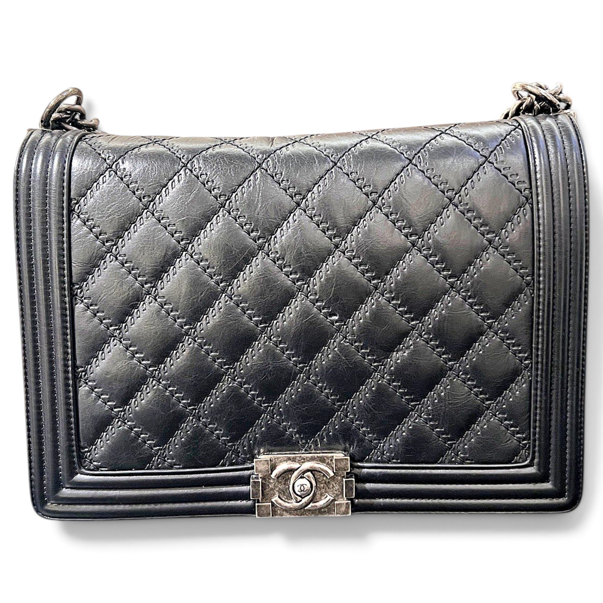 Boy leather crossbody bag