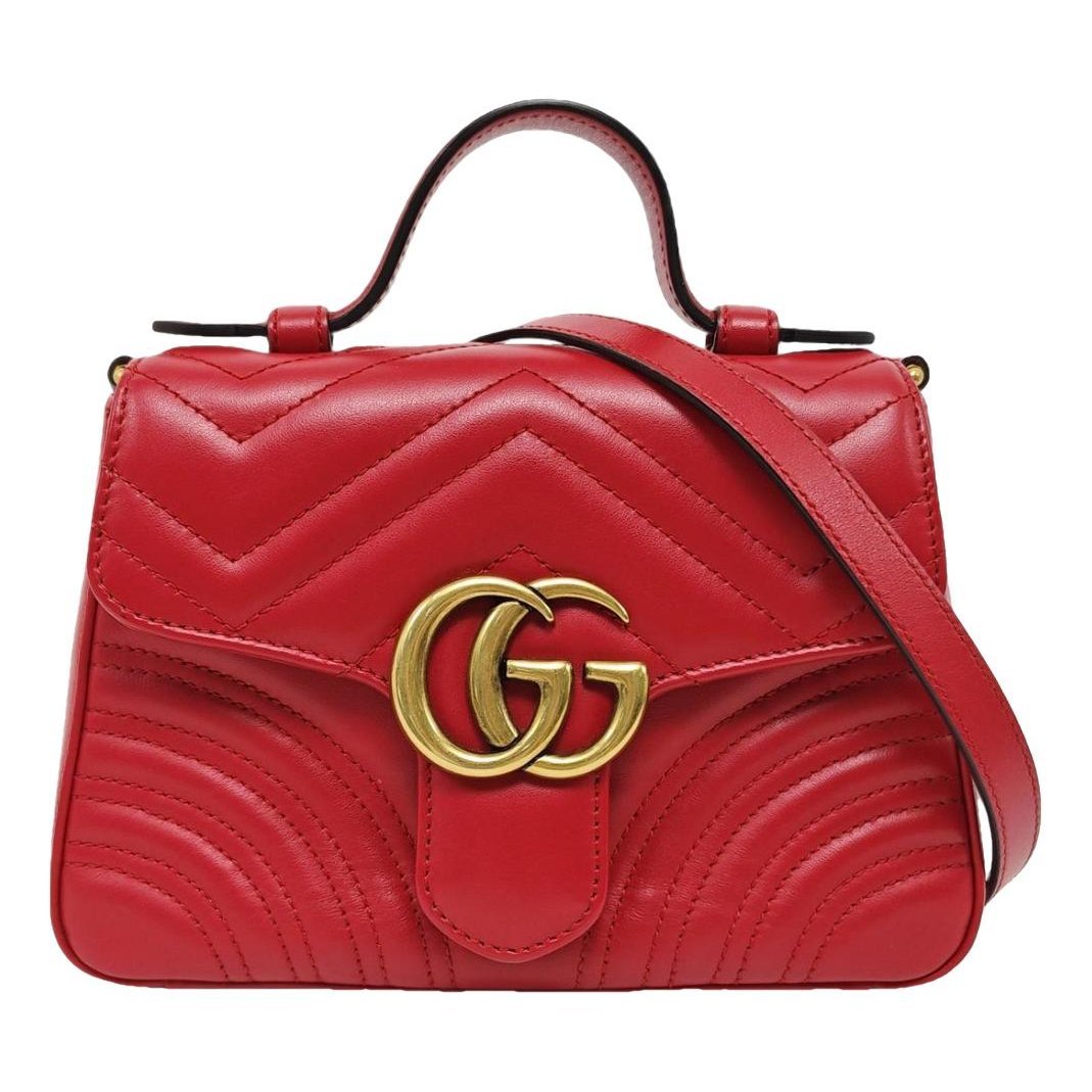GG Marmont Flap leather handbag