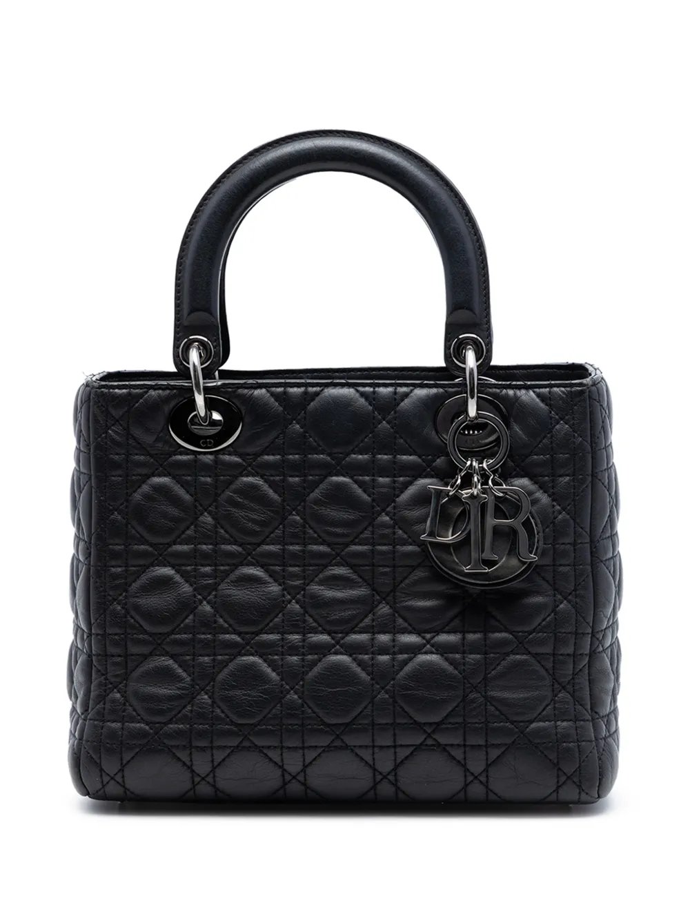 2011 Medium Lambskin Cannage Lady Dior satchel