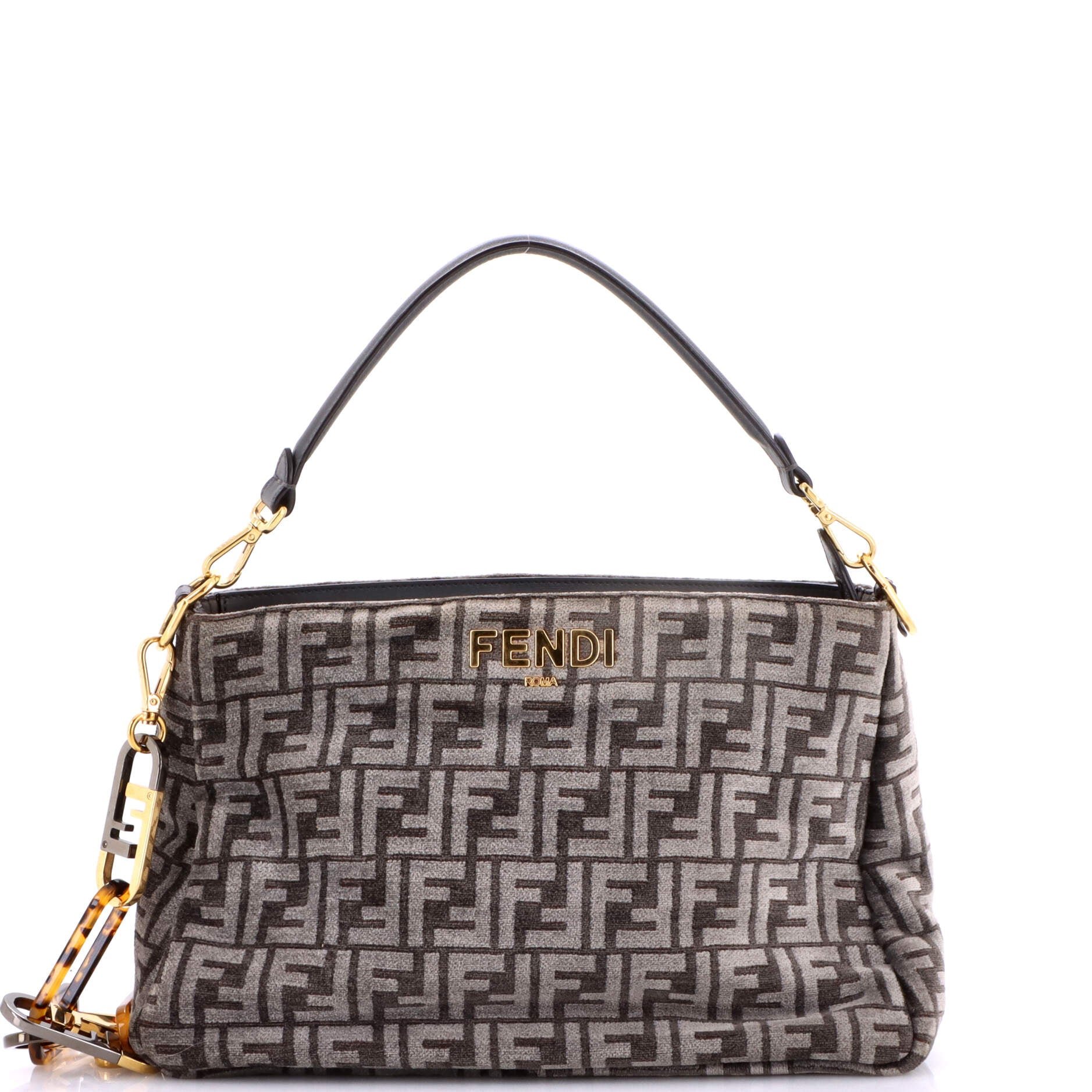 O'Lock Zip Shoulder Bag Zucca Chenille