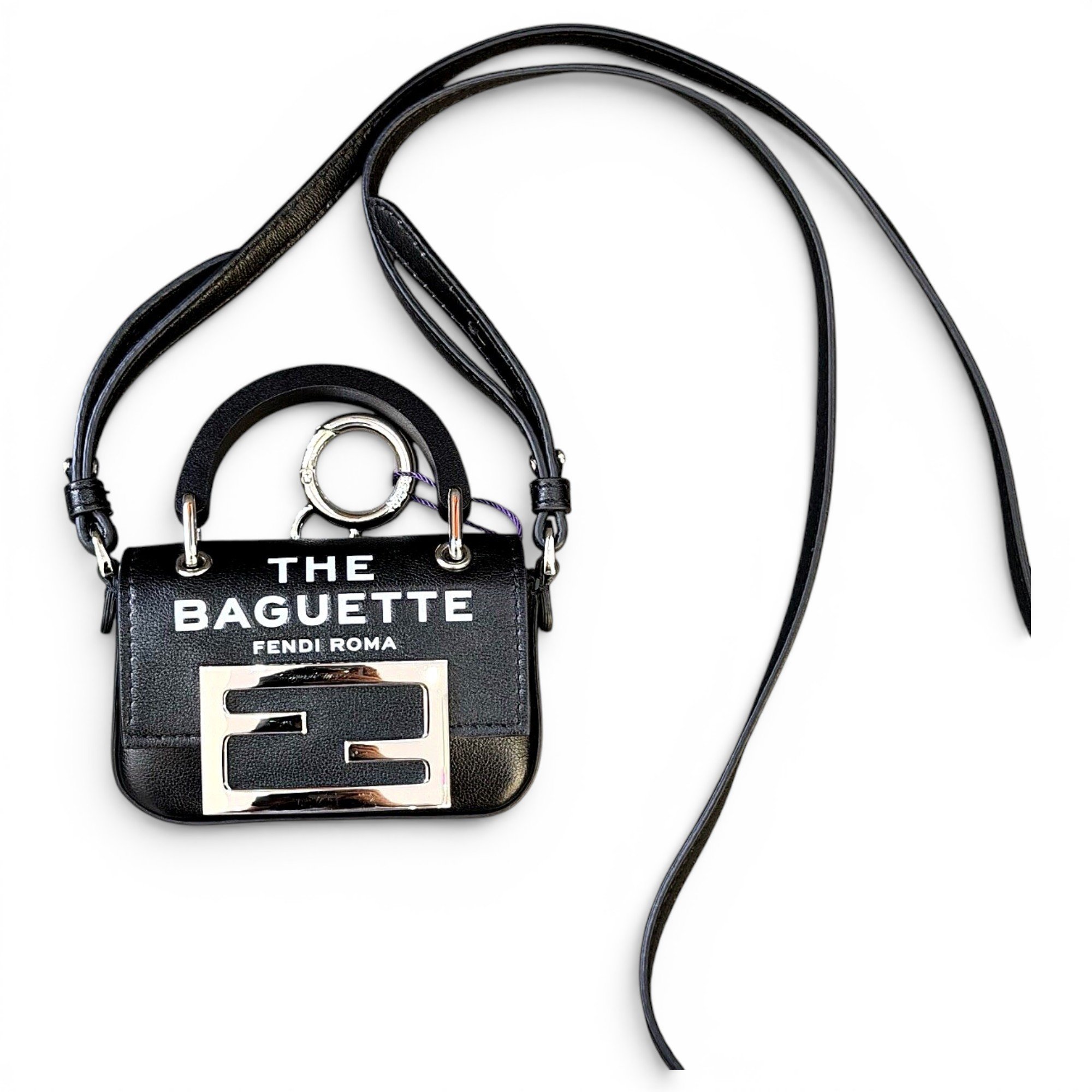 Baguette leather handbag
