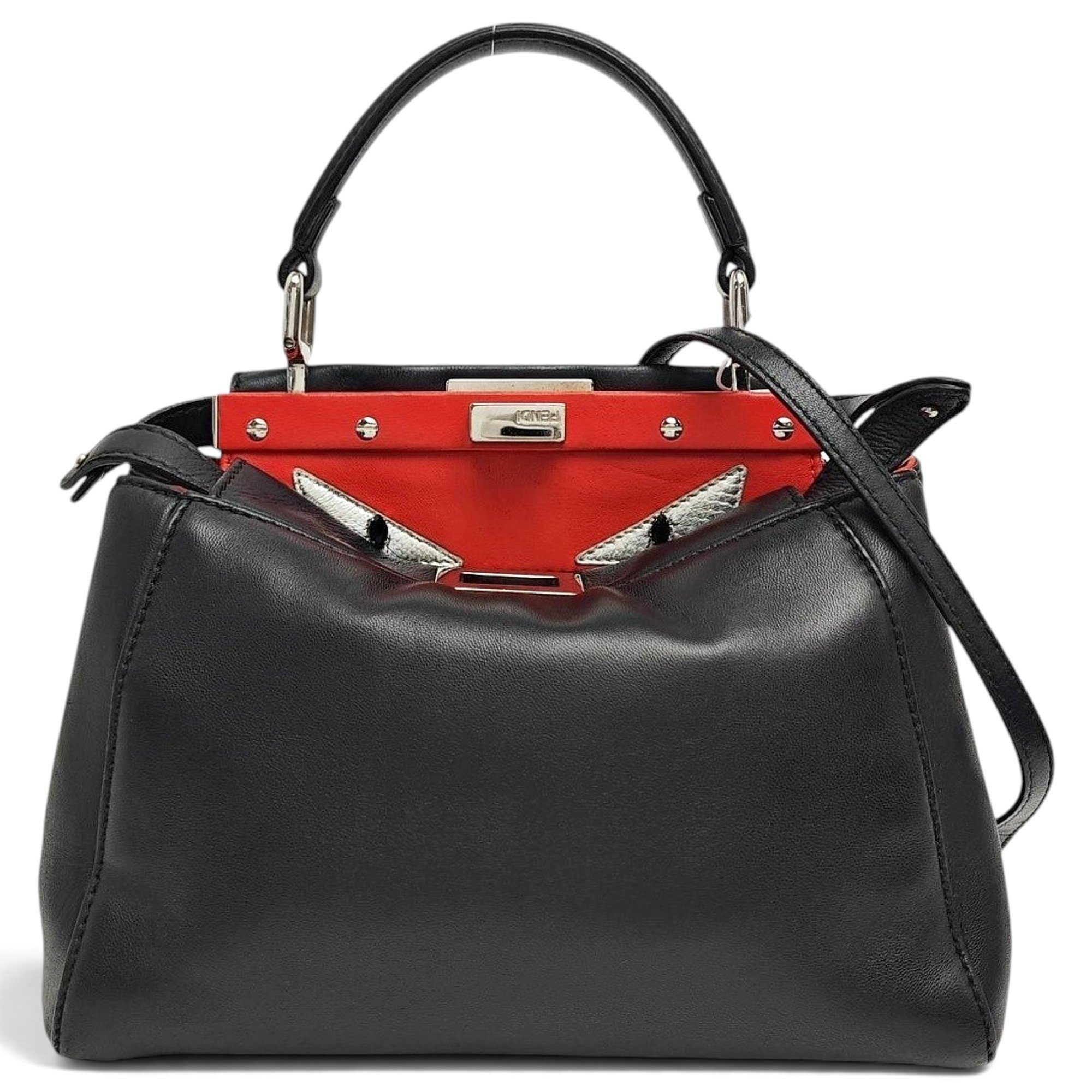 Peekaboo leather handbag