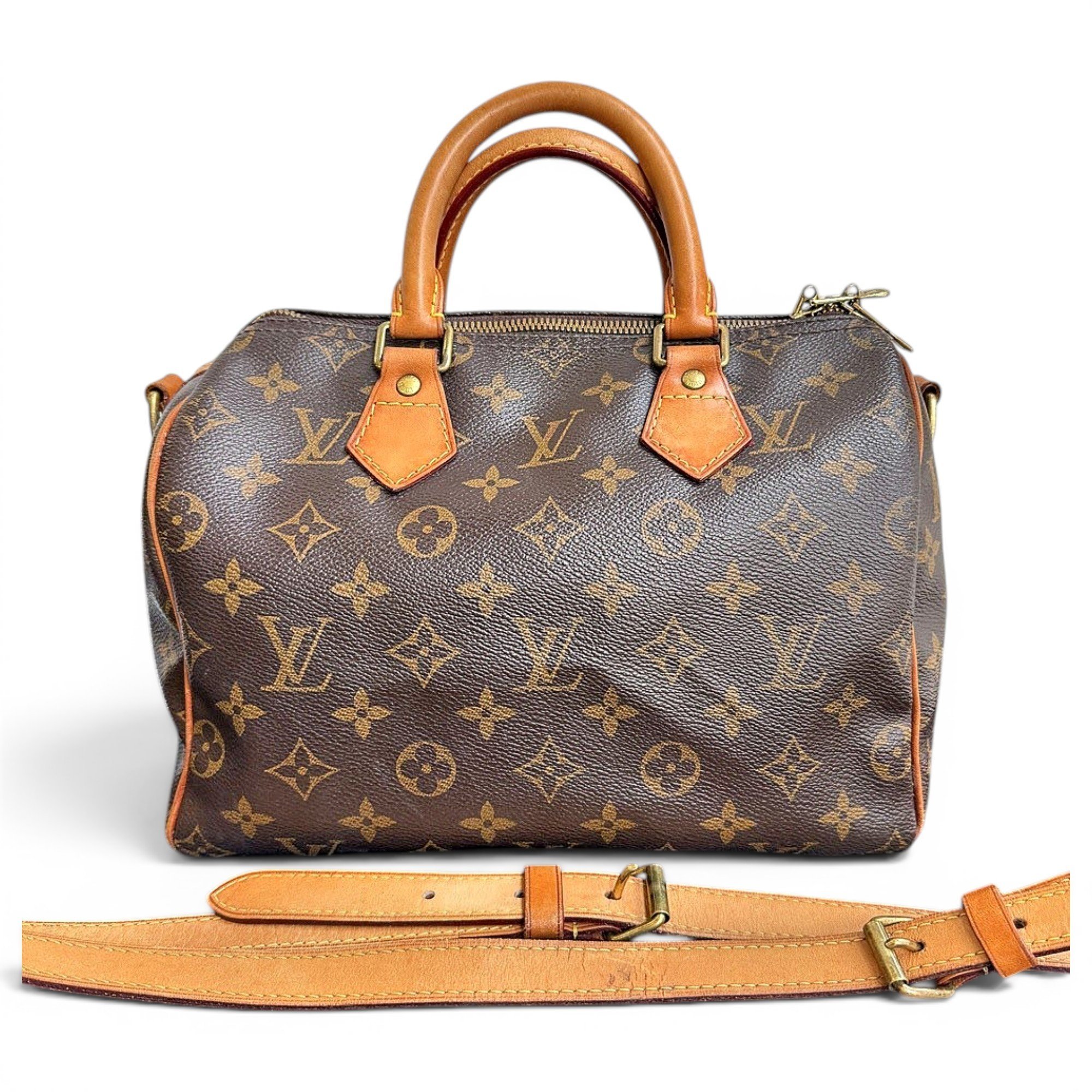 Speedy leather handbag