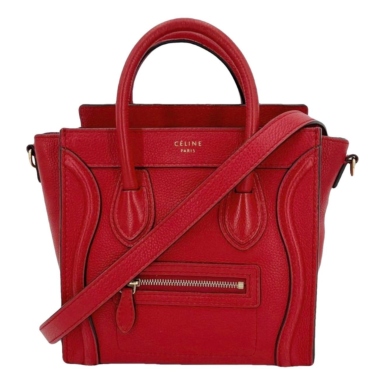 Luggage leather crossbody bag