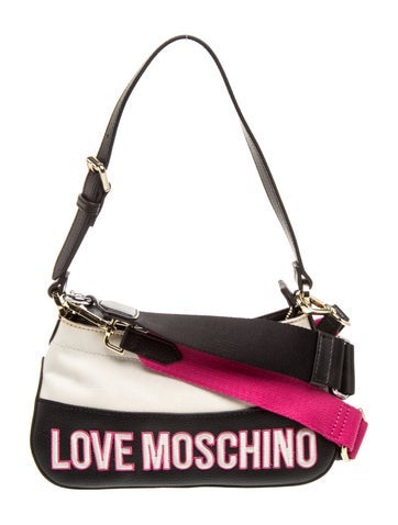 Moschino Leather Messenger Bag