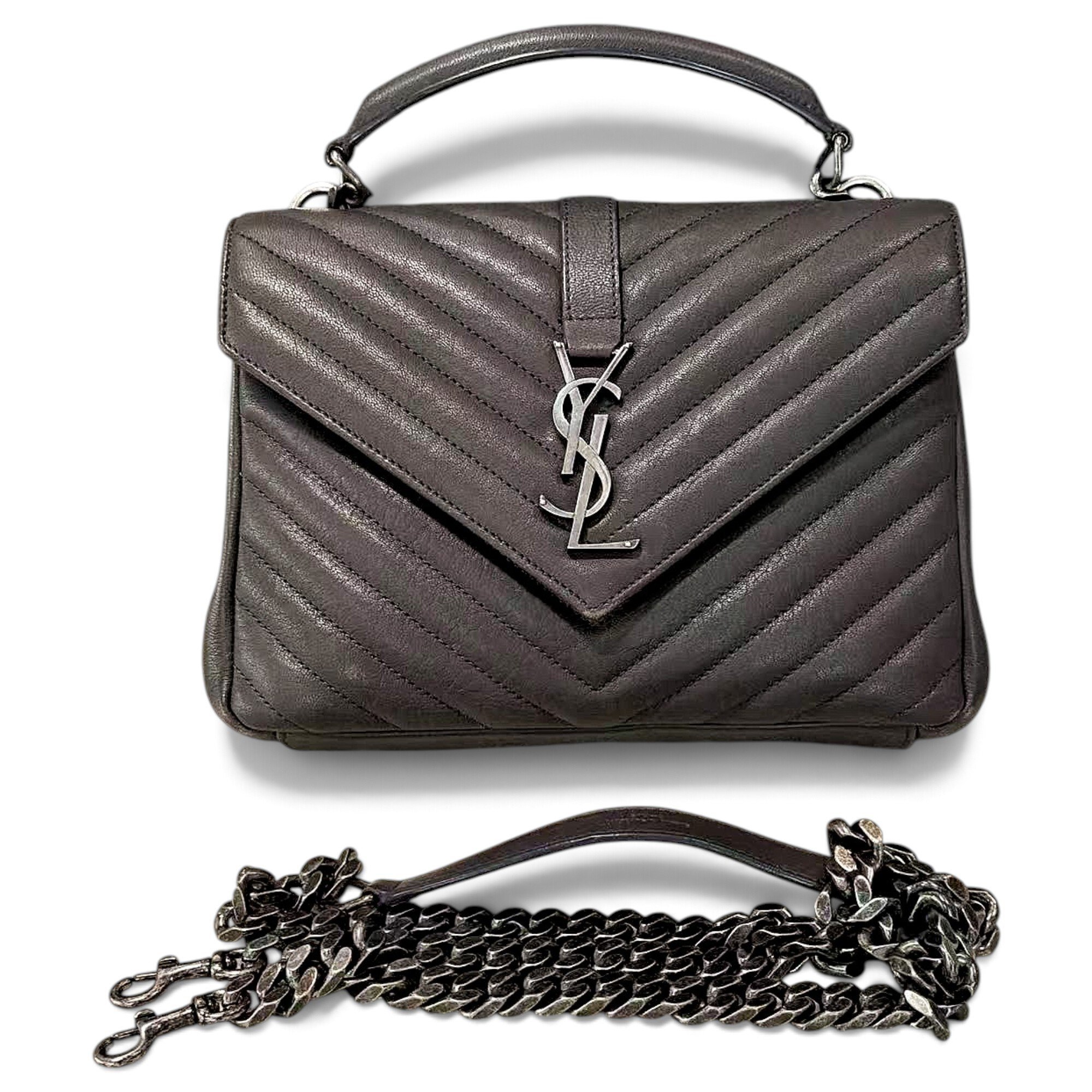 Collége monogramme leather handbag