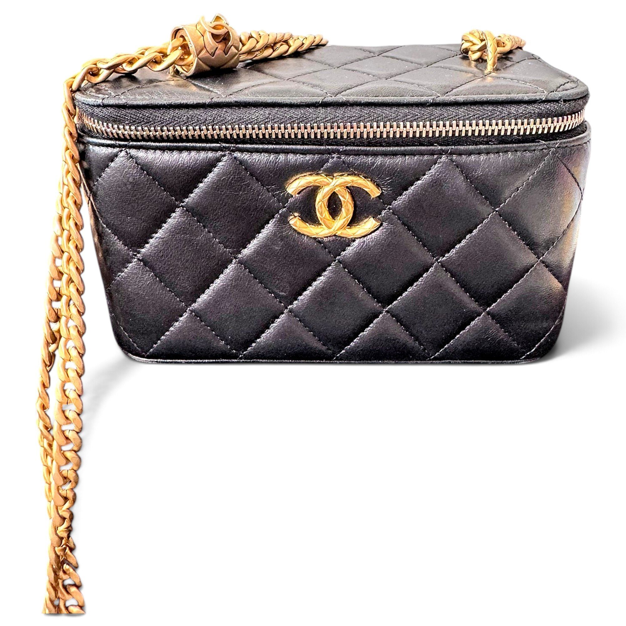 Trendy CC Vanity leather handbag